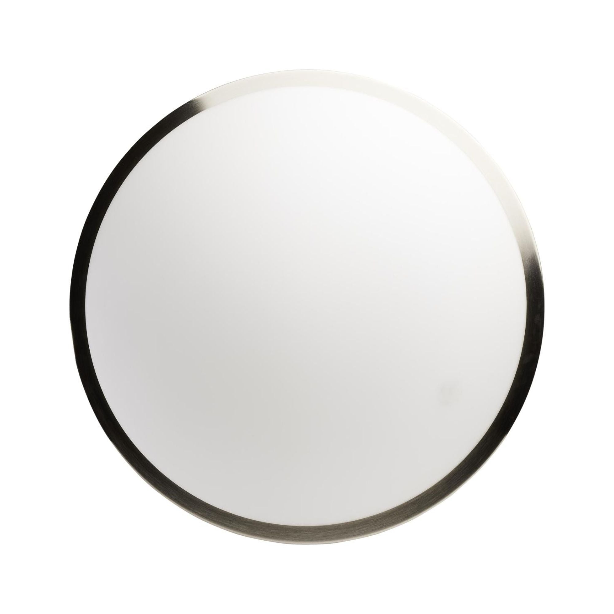 Button 17" LED Flush Mount, 3CCT, Brushed Nickel Finish, 120V