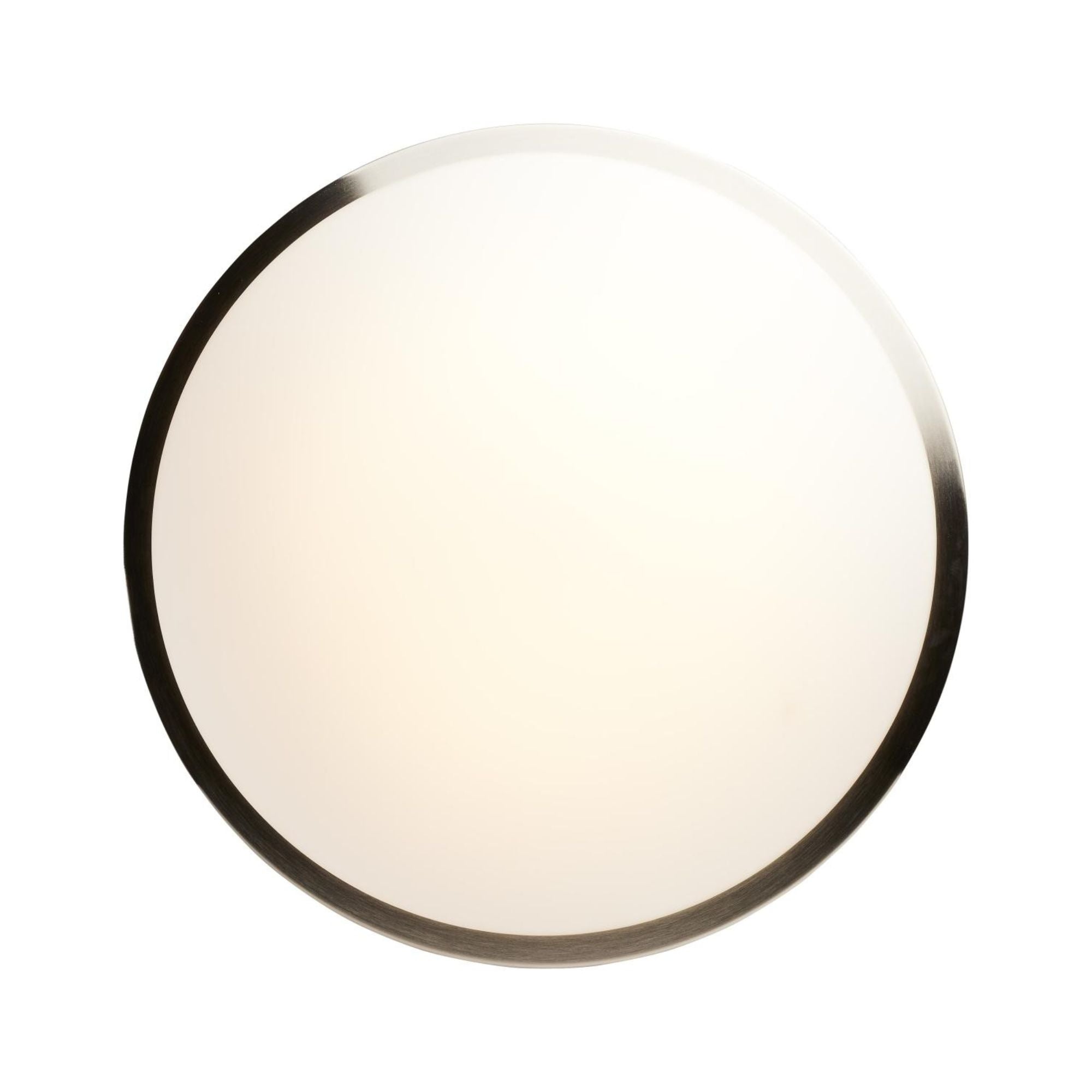 Button 17" LED Flush Mount, 3CCT, Brushed Nickel Finish, 120V