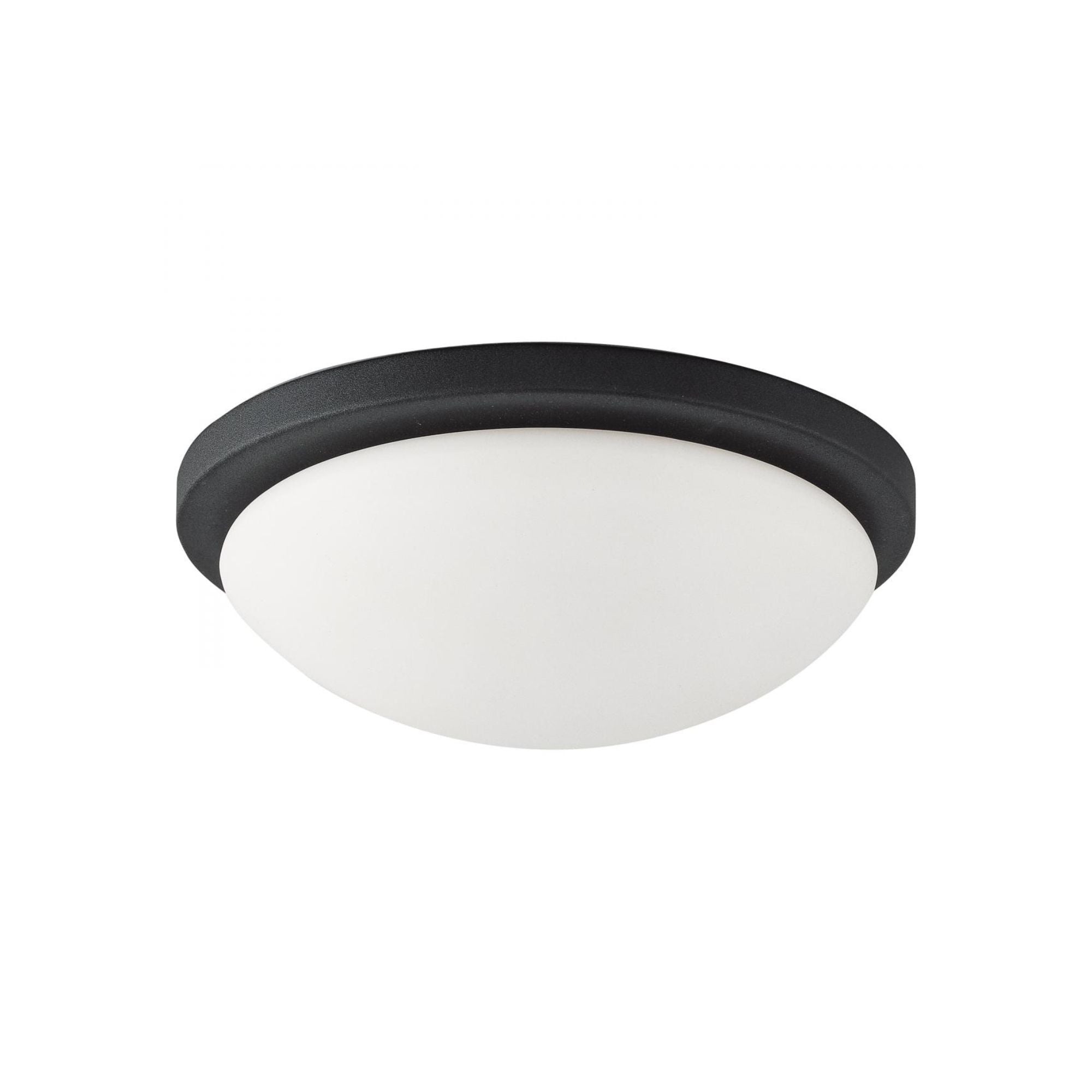 Button 11" LED Flush Mount, 3CCT, Matte Black Finish, 120V