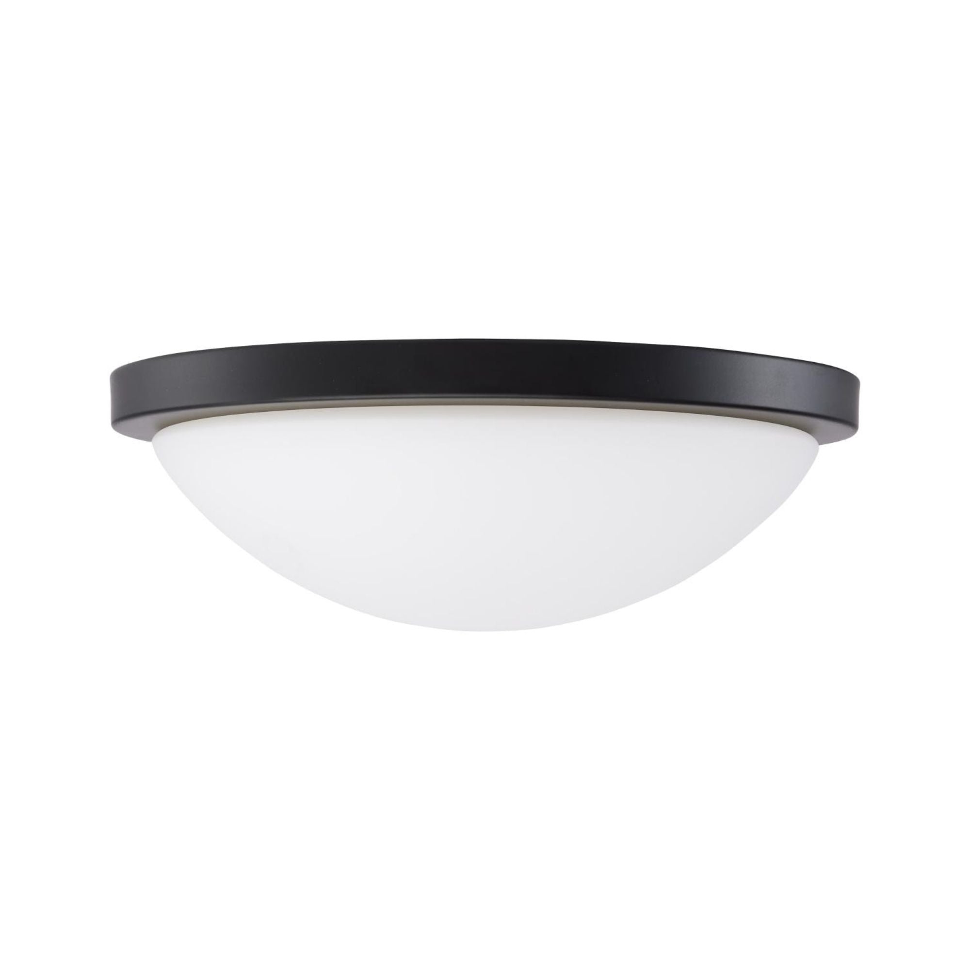 Button 11" LED Flush Mount, 3CCT, Matte Black Finish, 120V