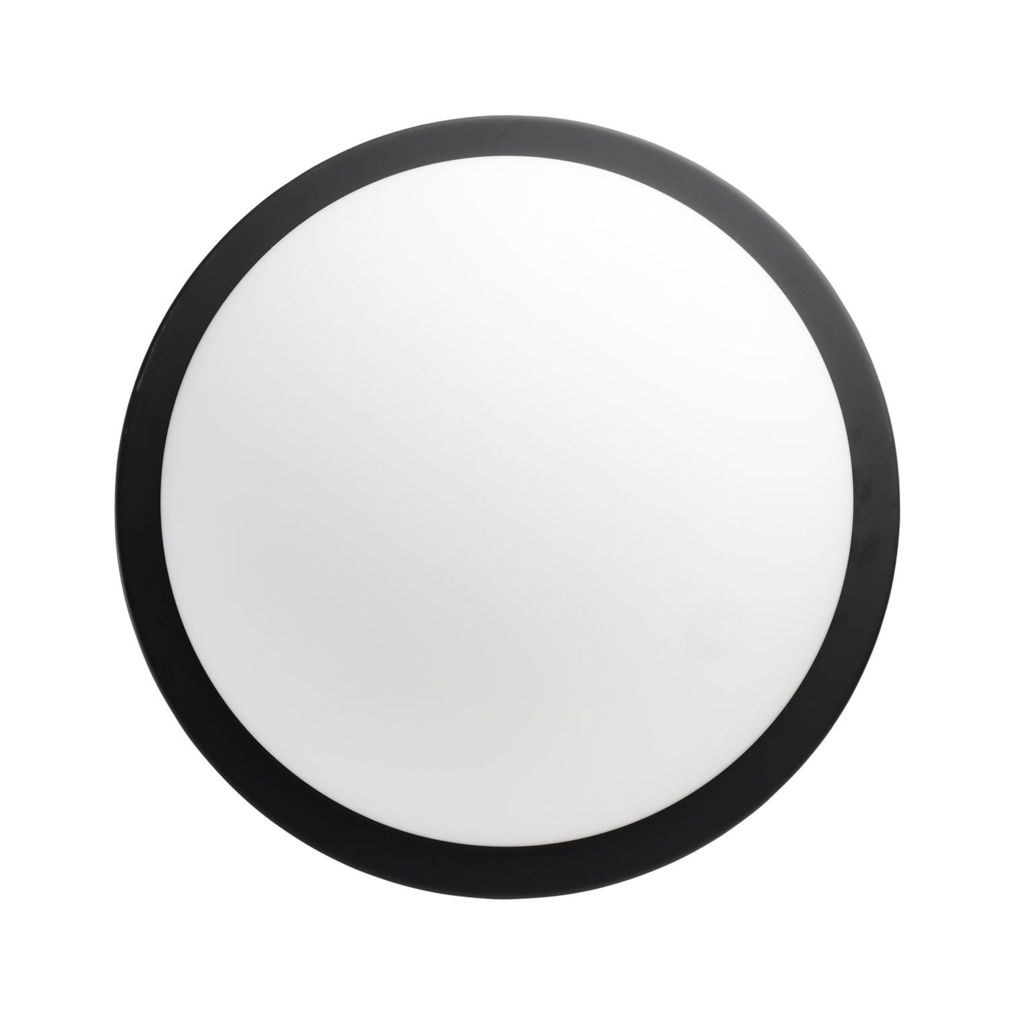 Button 13" LED Flush Mount, 3CCT, Matte Black Finish, 120V