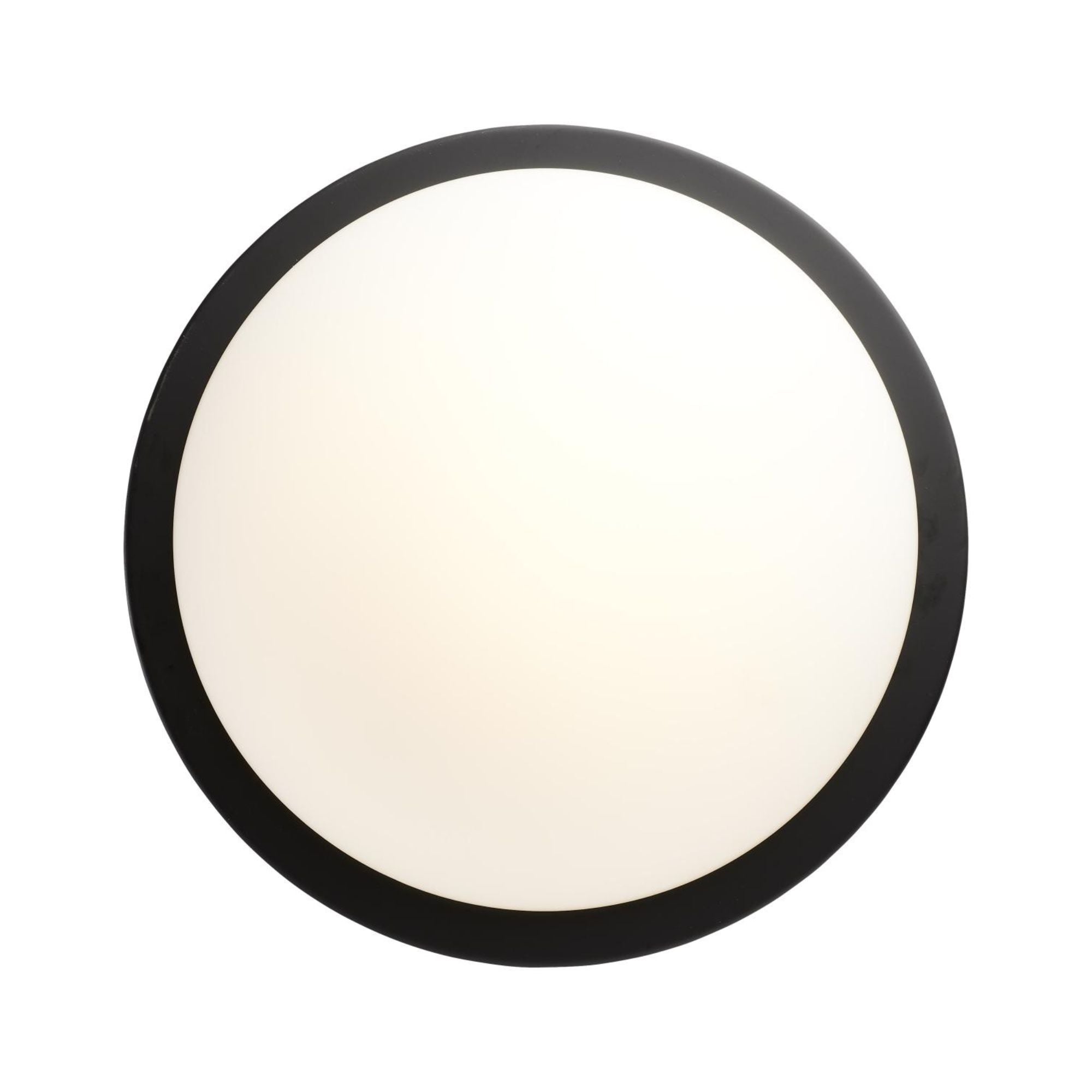 Button 13" LED Flush Mount, 3CCT, Matte Black Finish, 120V
