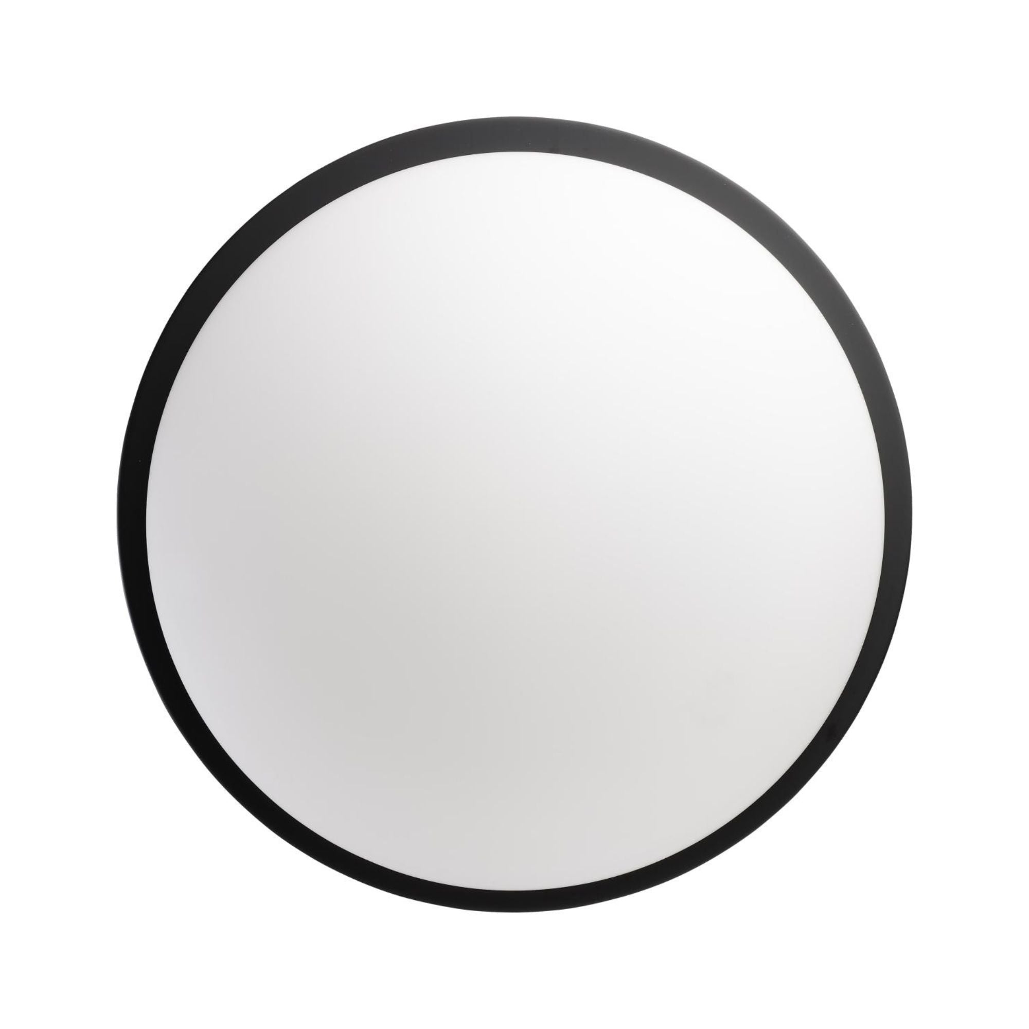 Button 17" LED Flush Mount, 3CCT, Matte Black Finish, 120V