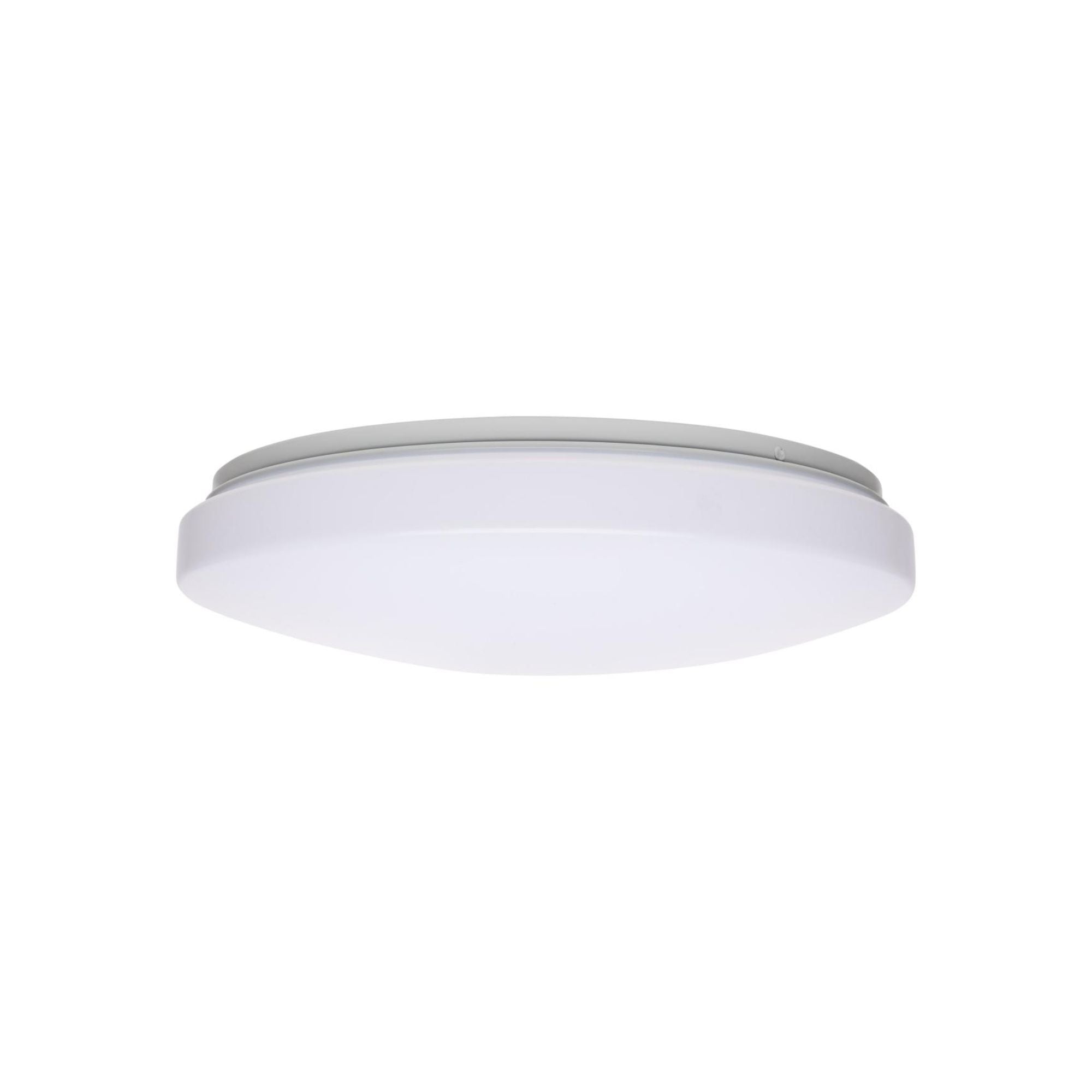 Cloud 14" LED Flush Mount, 3CCT, White Finish, 0-10V Dim