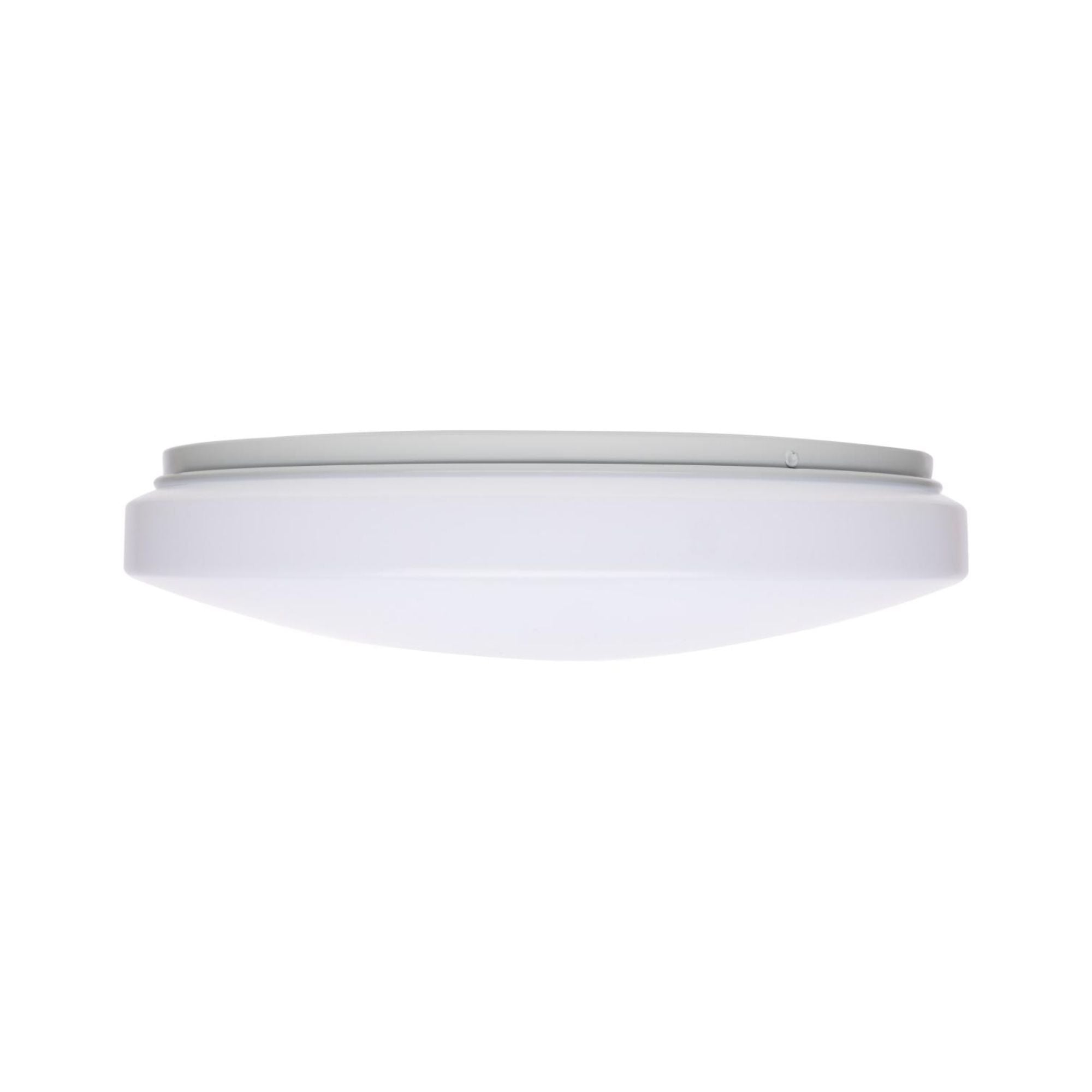 Cloud 14" LED Flush Mount, 3CCT, White Finish, 0-10V Dim