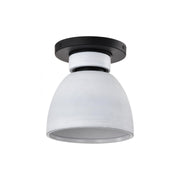 Collins 8" Flush Mount Light, Ceramic Finish