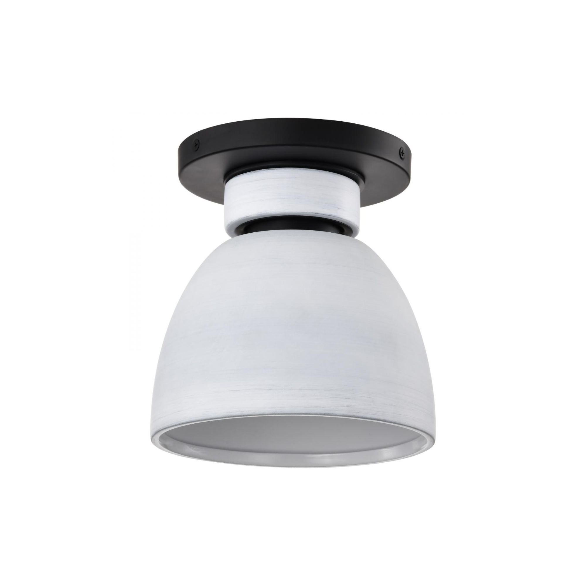 Collins 8" Flush Mount, Matte Black Finish