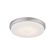 Dale 13" LED Flush Mount Nickel Finish