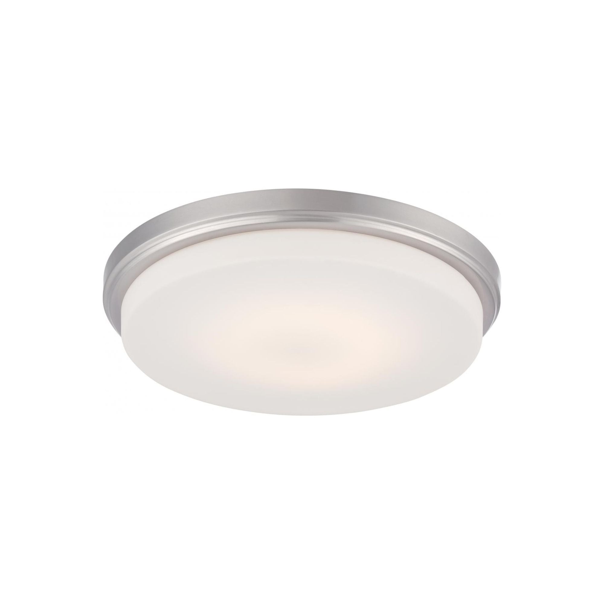 Dale 13" LED Flush Mount Nickel Finish