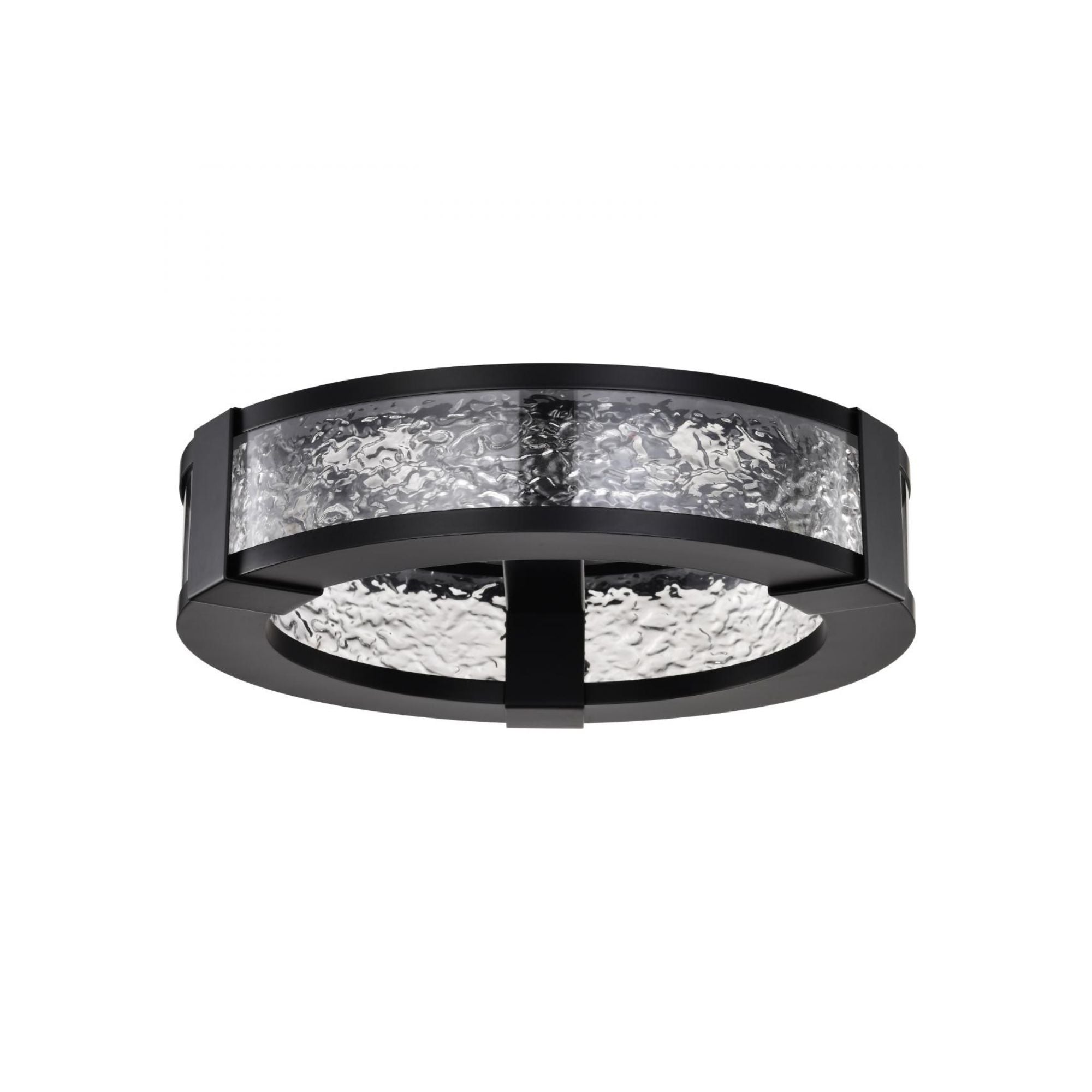 Darrow 13" LED Flush Mount, Matte Black Finish
