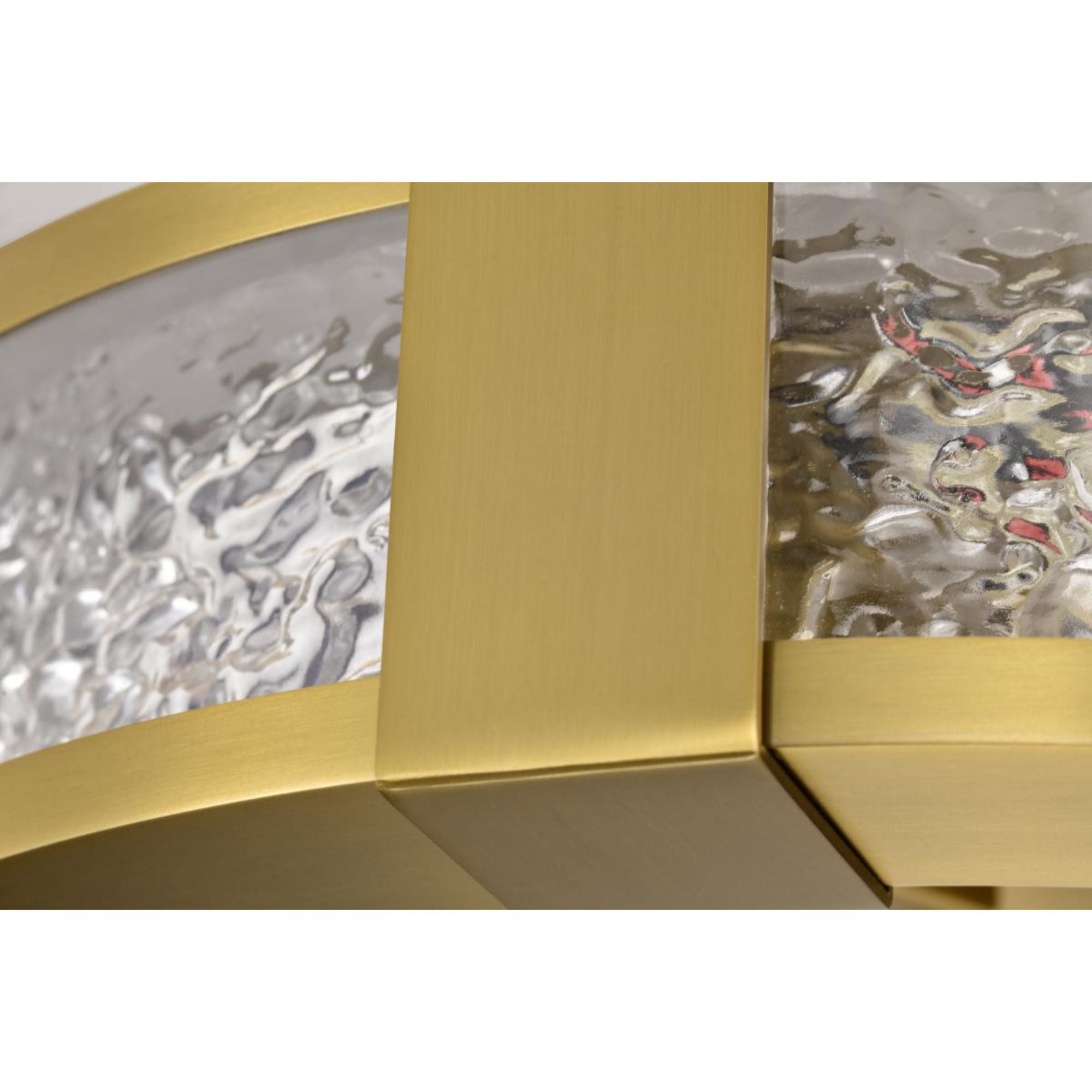 Darrow 13" LED Flush Mount, Vintage Brass Finish