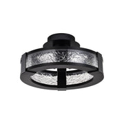 Darrow 14" LED Semi-Flush Mount Light, Acrylic Panels