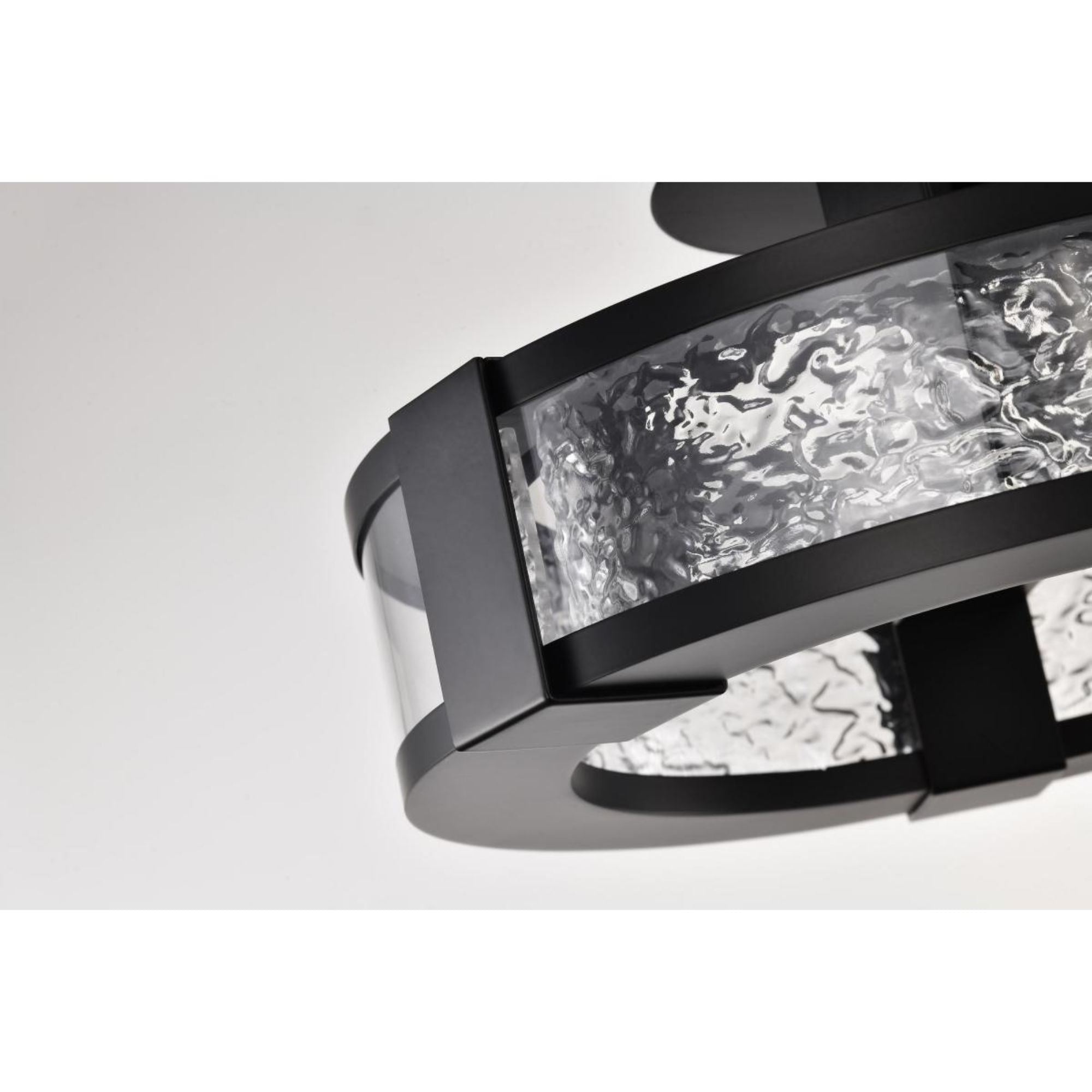 Darrow 14" LED Semi-flush Mount, Matte Black Finish