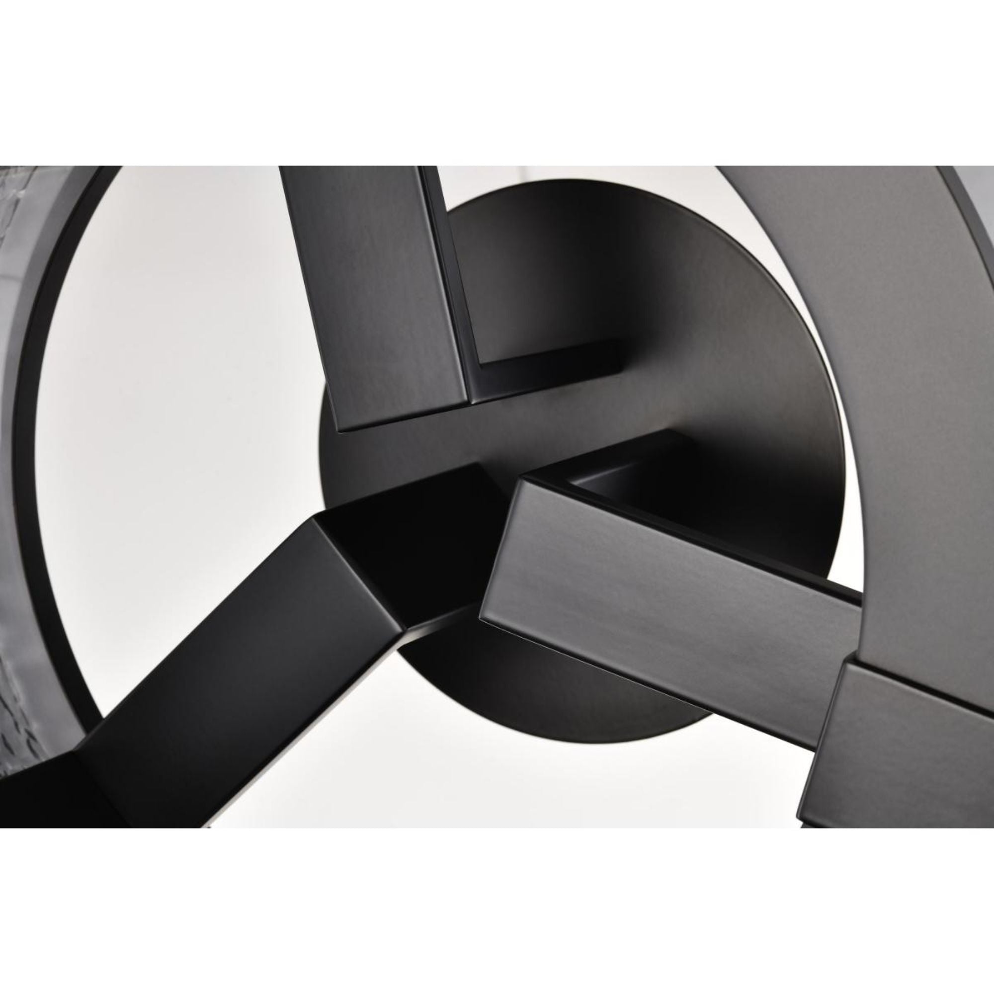 Darrow 14" LED Semi-flush Mount, Matte Black Finish