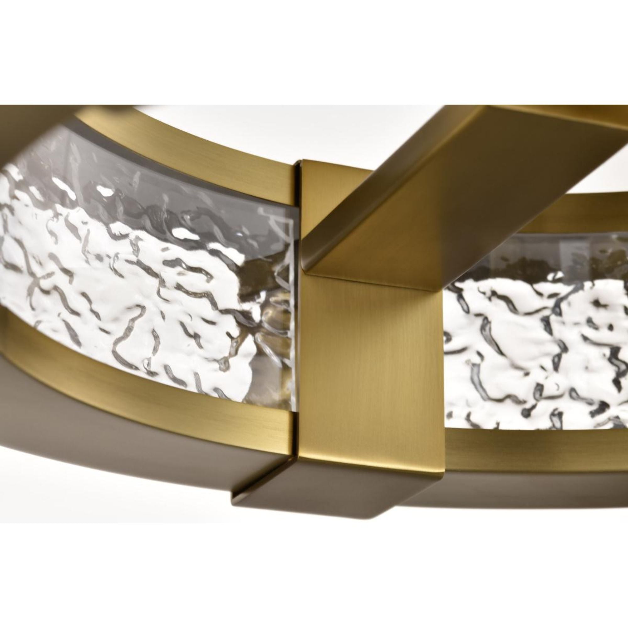 Darrow 14" LED Semi-flush Mount, Vintage Brass Finish