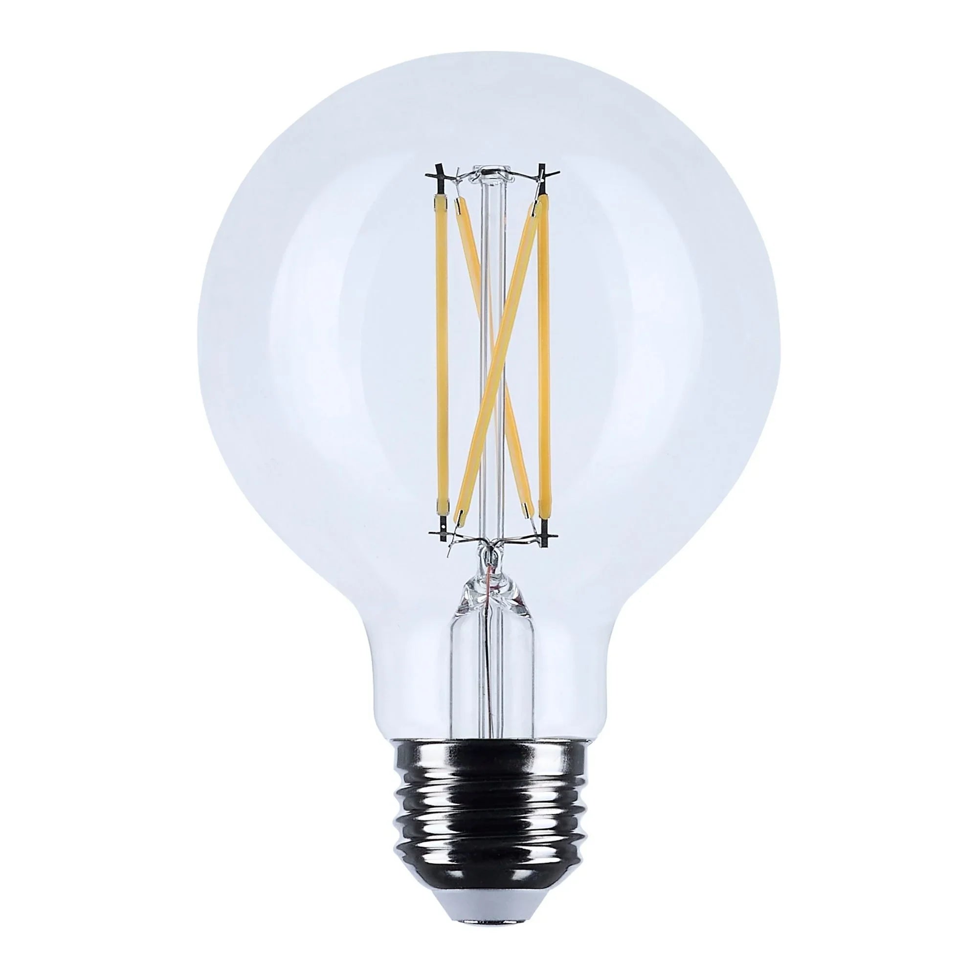 G25 Filament LED Globe Bulb, 5 Watts, 350 Lumens, 2700K, E26 Medium Base, Clear, Pack of 2