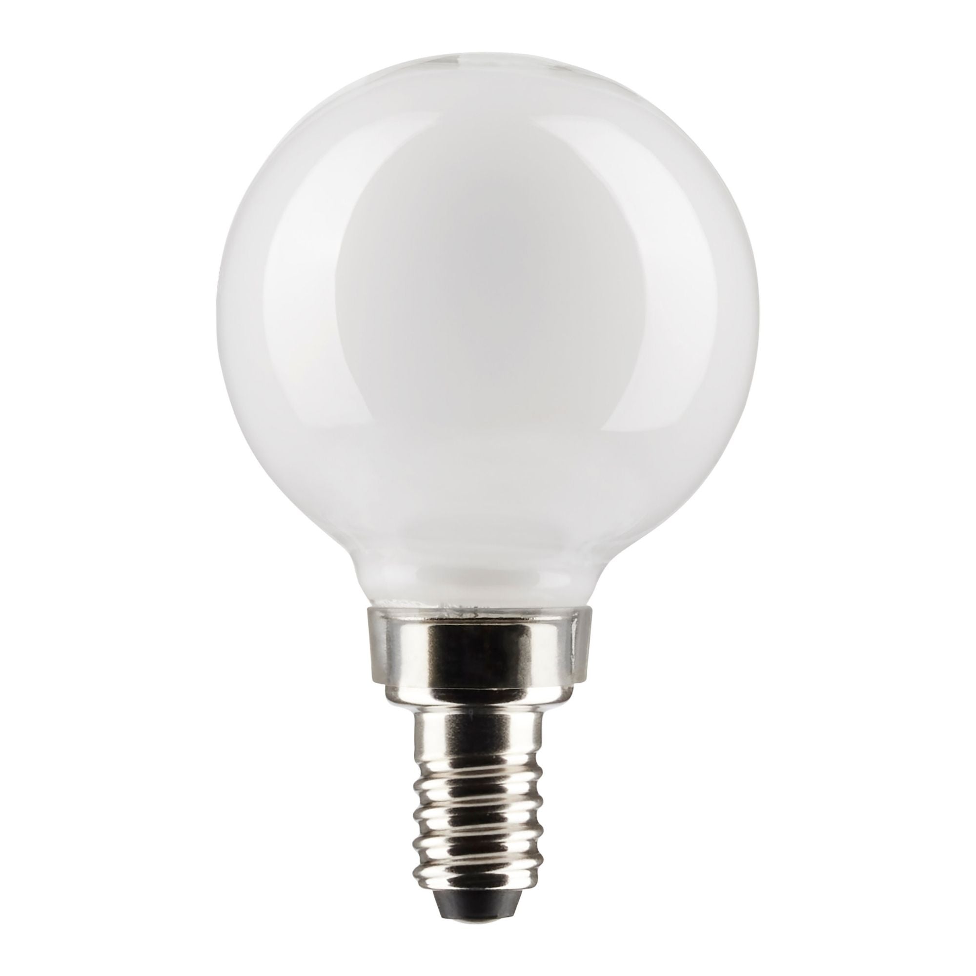 G16.5 LED Globe Bulb, 6W, 500 Lumens, 60W Equal, 2700K, E12 Base, Frosted, Pack of 2