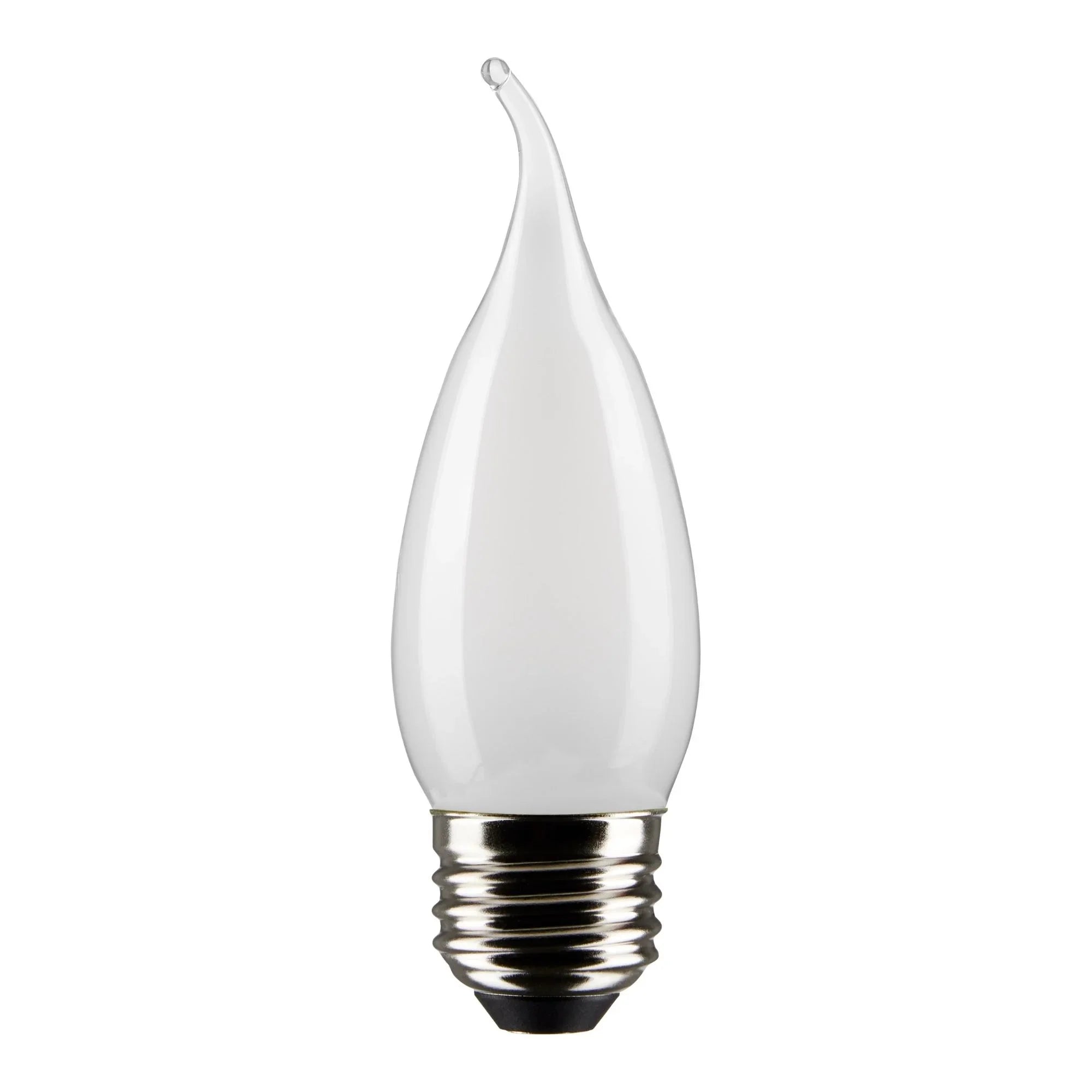 CA10 LED Bulb, 4W, 350lm, 2700K, 40W Equal, E26 Medium Base, Frosted Finish, Pack of 2