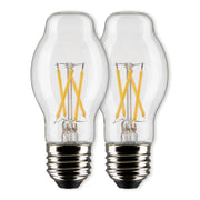 BT15 Filament LED Bulb, 5 Watts, 450lm, 40W Equal, 2700K, E26 Medium Base, Clear, Pack of 2