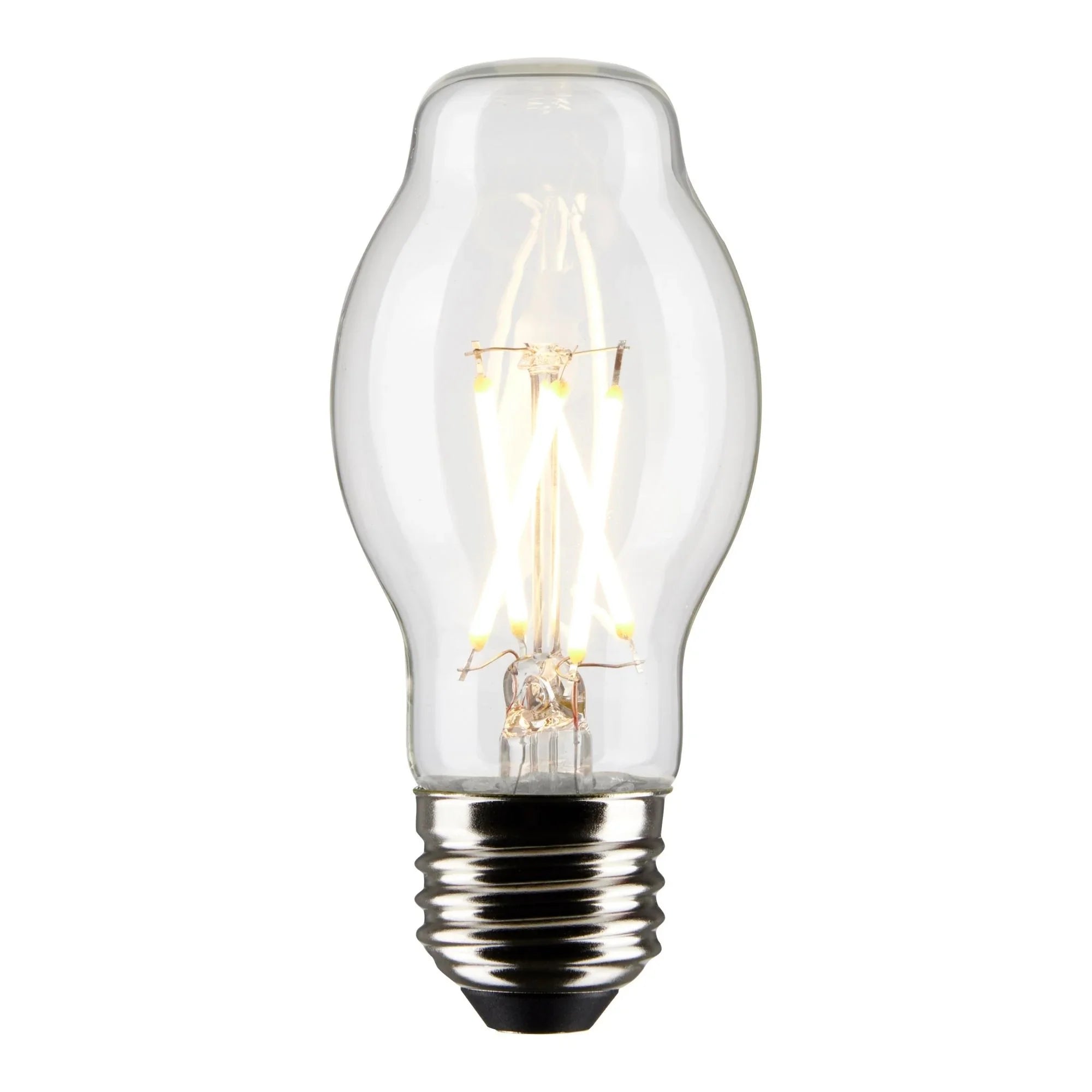 BT15 Filament LED Bulb, 5 Watts, 450lm, 40W Equal, 2700K, E26 Medium Base, Clear, Pack of 2