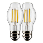 BT15 Filament LED Bulb, 8 Watts, 800lm, 60W Equal, 2700K, E26 Medium Base, Clear, Pack of 2