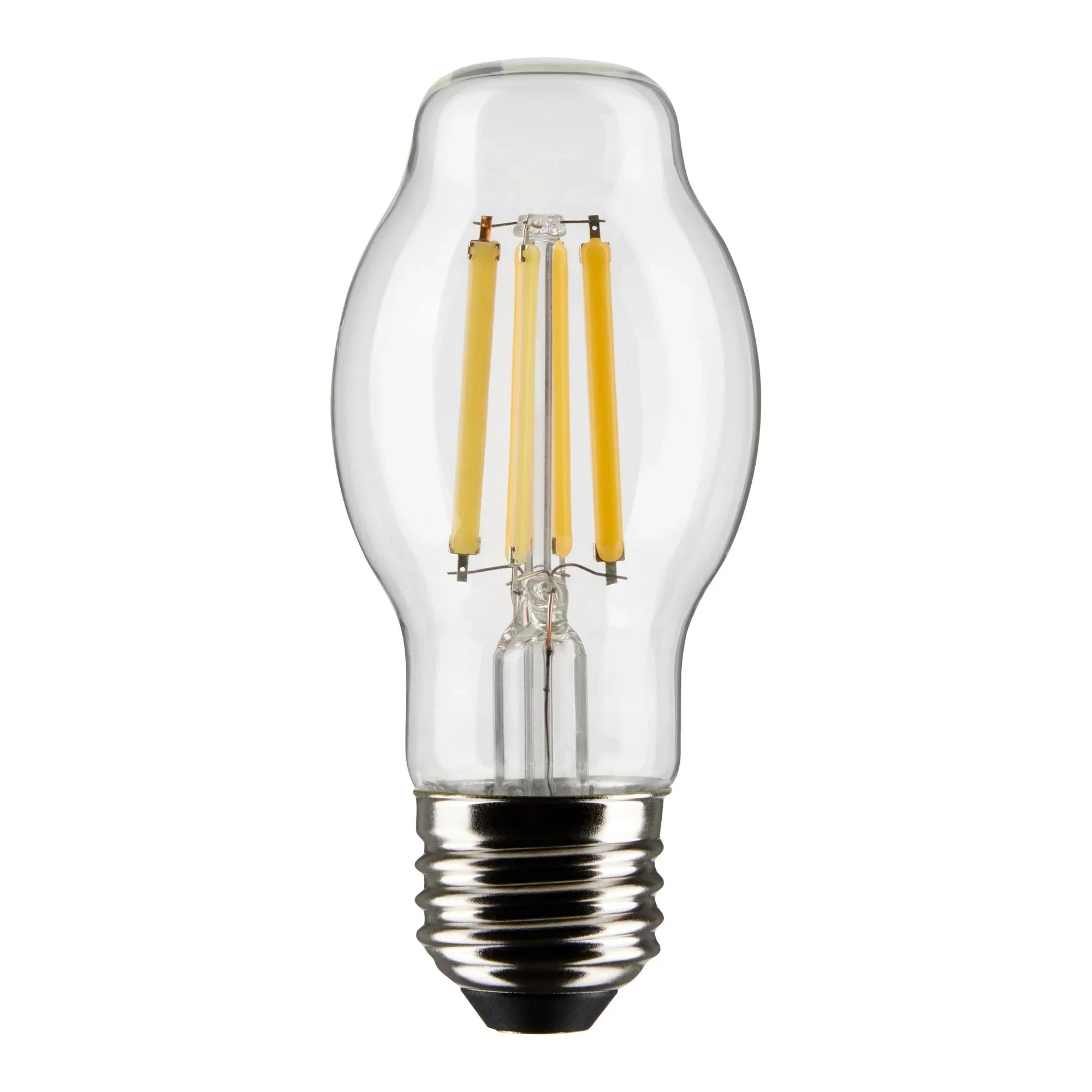 BT15 Filament LED Bulb, 8 Watts, 800lm, 60W Equal, 2700K, E26 Medium Base, Clear, Pack of 2