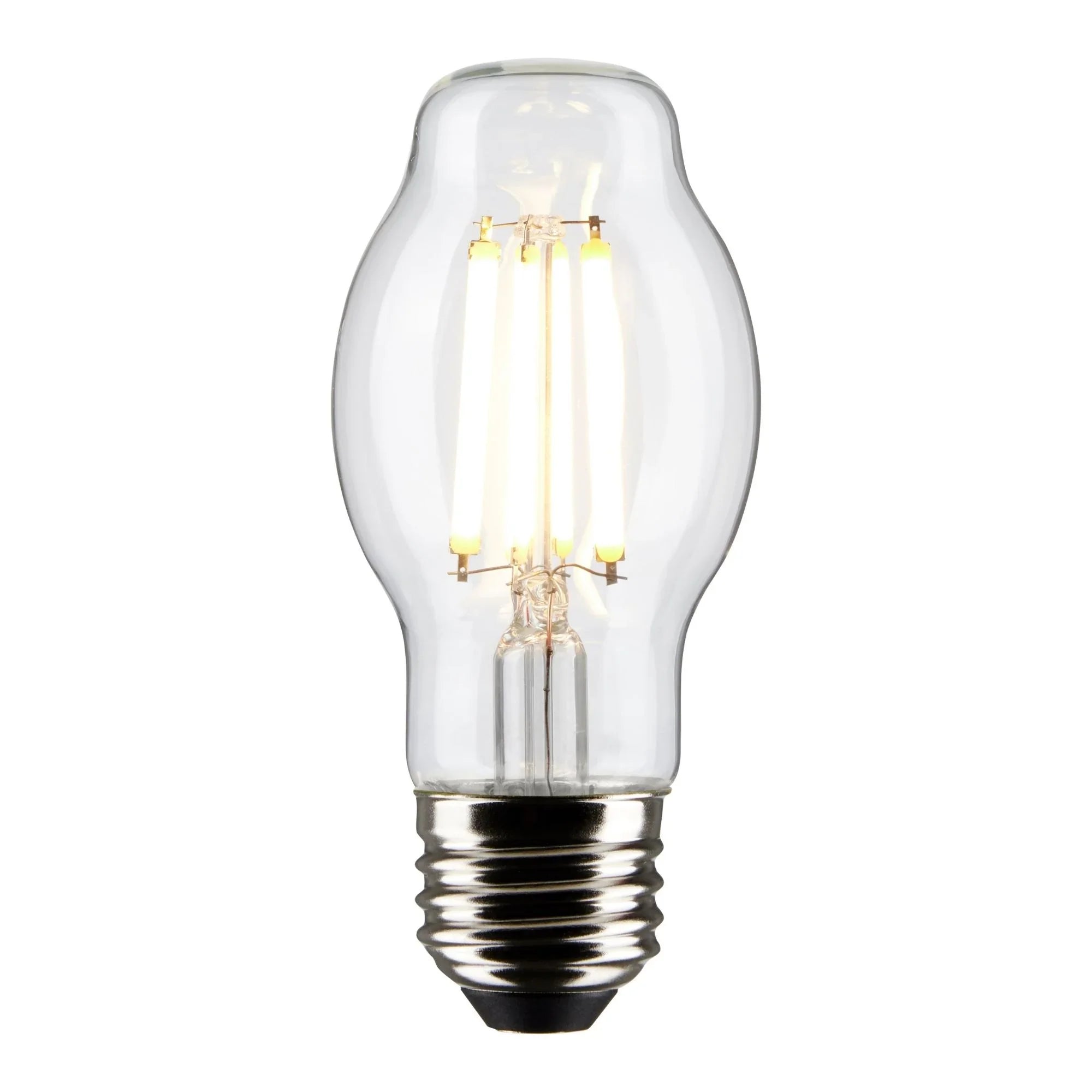 BT15 Filament LED Bulb, 8 Watts, 800lm, 60W Equal, 2700K, E26 Medium Base, Clear, Pack of 2
