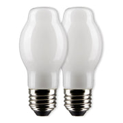 BT15 LED Bulb, 8 Watts, 800lm, 60W Equal, 2700K, E26 Medium Base, Frosted Finish, Pack of 2