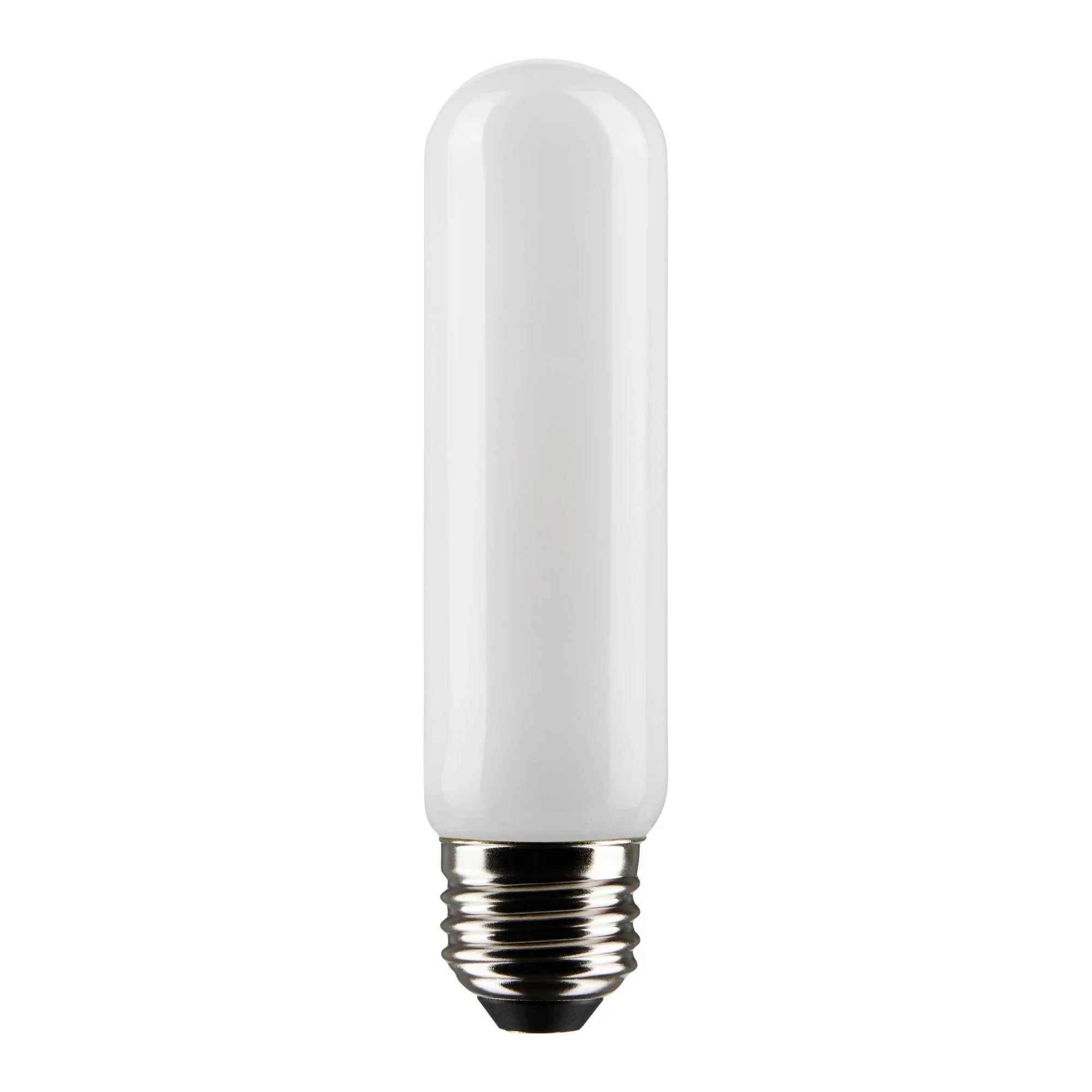 LED T10 Single Tube Bulb, 8W, 720lm, 2700K, 60W Equal, E26 Medium Base, Frosted, Pack of 2