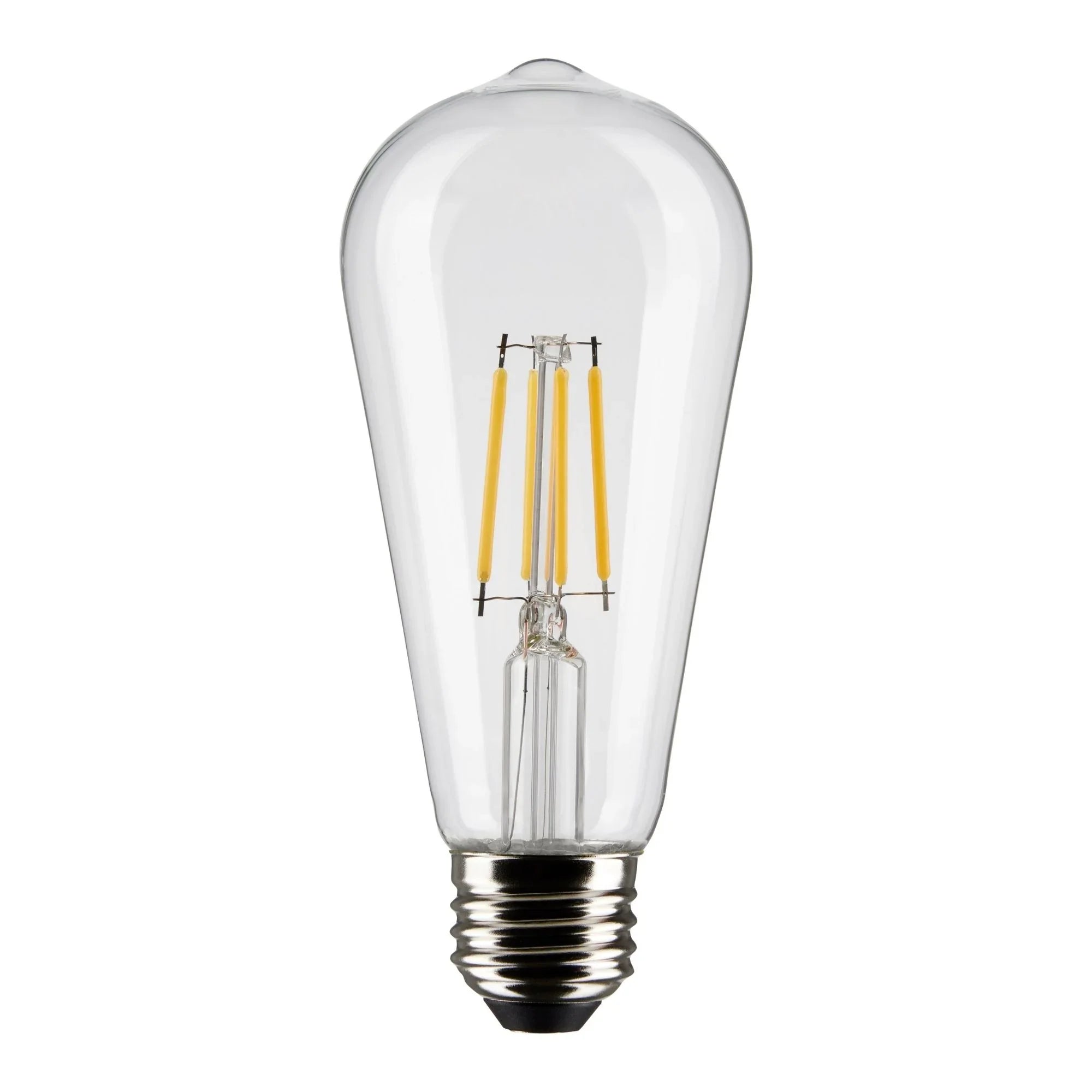 ST19 LED Bulb, 5 Watts, 425lm, 2700K, 40W Equal, E26 Medium Base, Clear Finish, Pack of 2