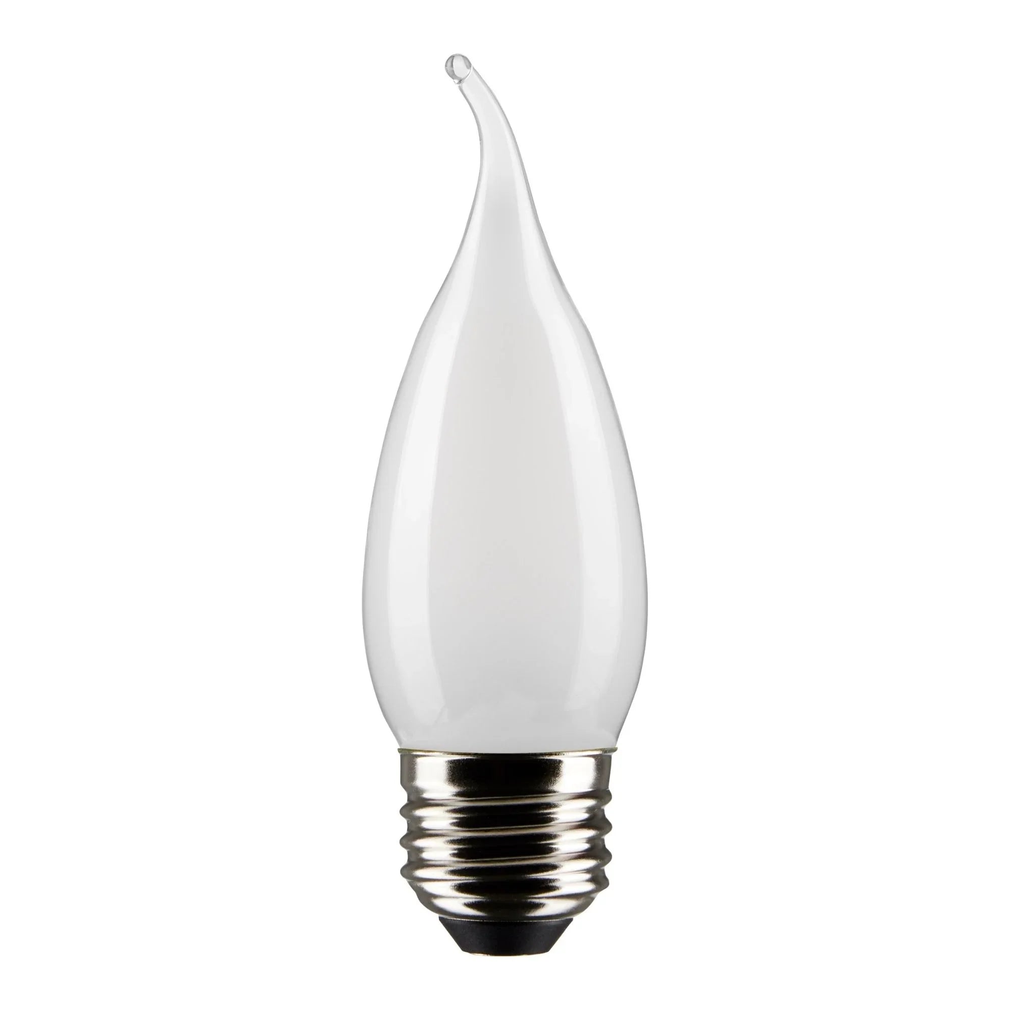 CA10 LED Bulb, 6W, 500lm, 5000K, 60W Equal, E26 Medium Base, Frosted, Pack of 2