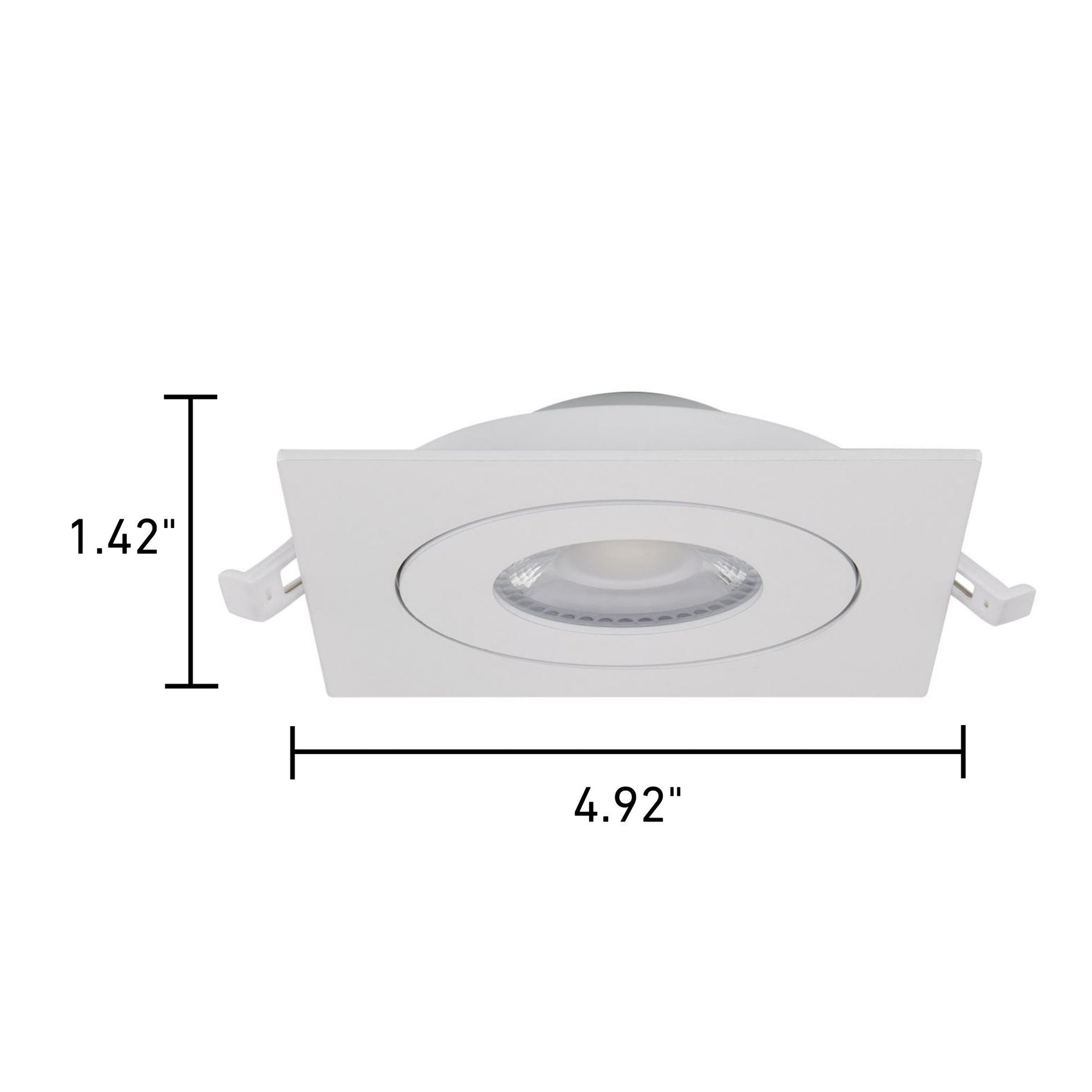 4" Square Gimbal Downlight with Remote Driver, 750 Lumens, 5-CCT - Bees Lighting