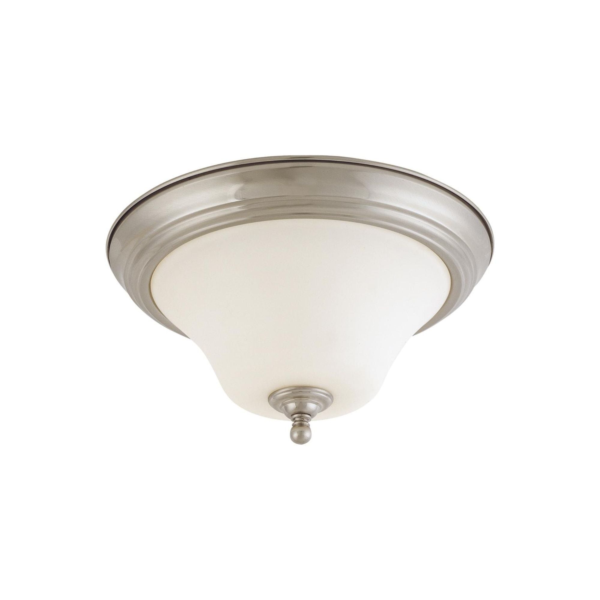 Dupont 13" 2-Light Flush Mount, Brushed Nickel Finish