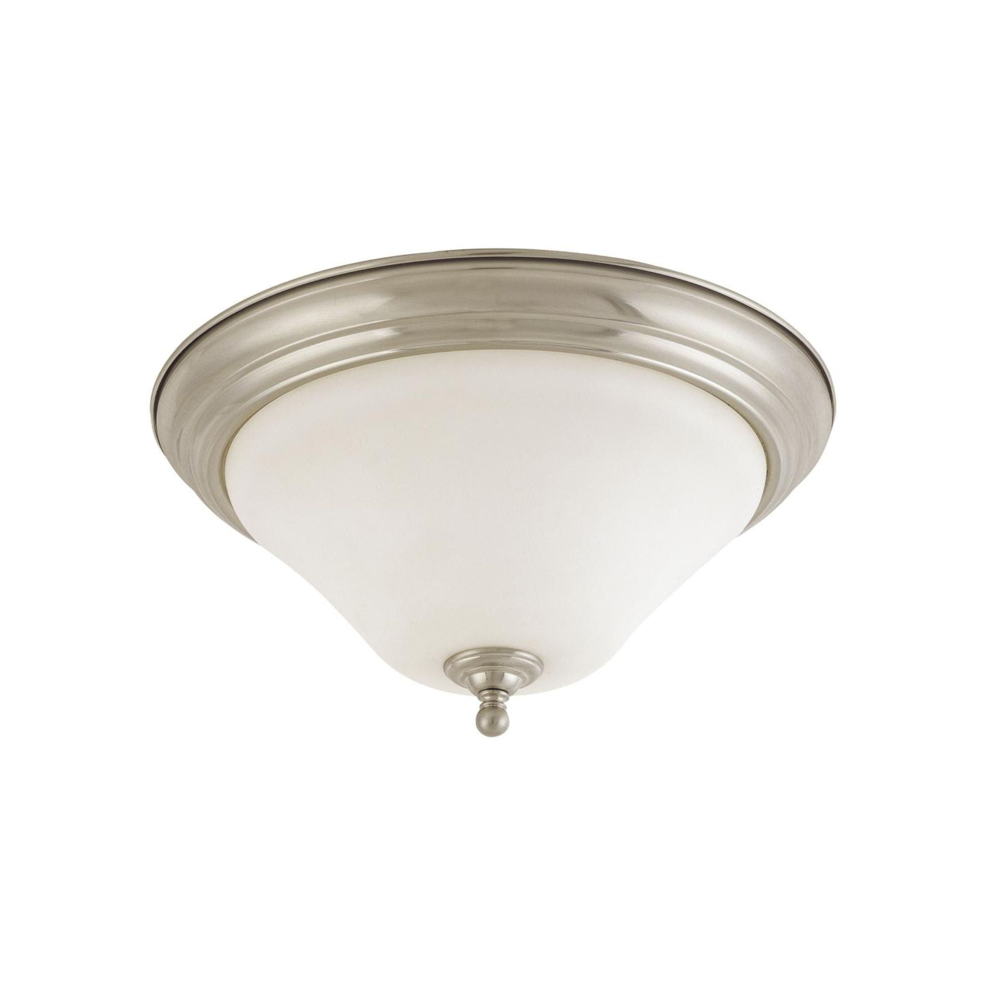 Dupont 15" 2-Light Flush Mount, Brushed Nickel Finish