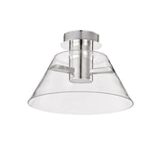 Edmond 14" LED Semi-flush Mount, Polished Nickel Finish