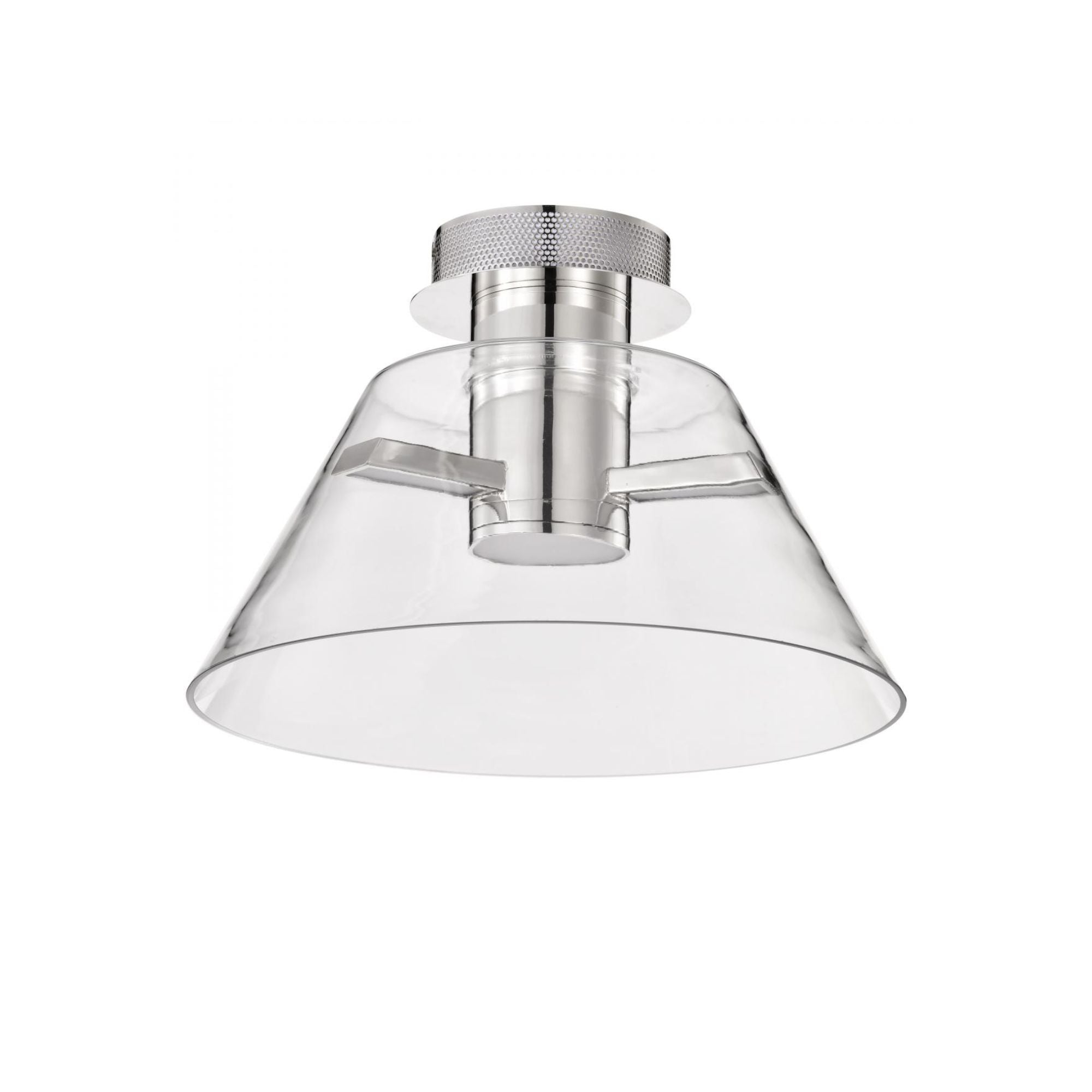 Edmond 14" LED Semi-flush Mount, Polished Nickel Finish