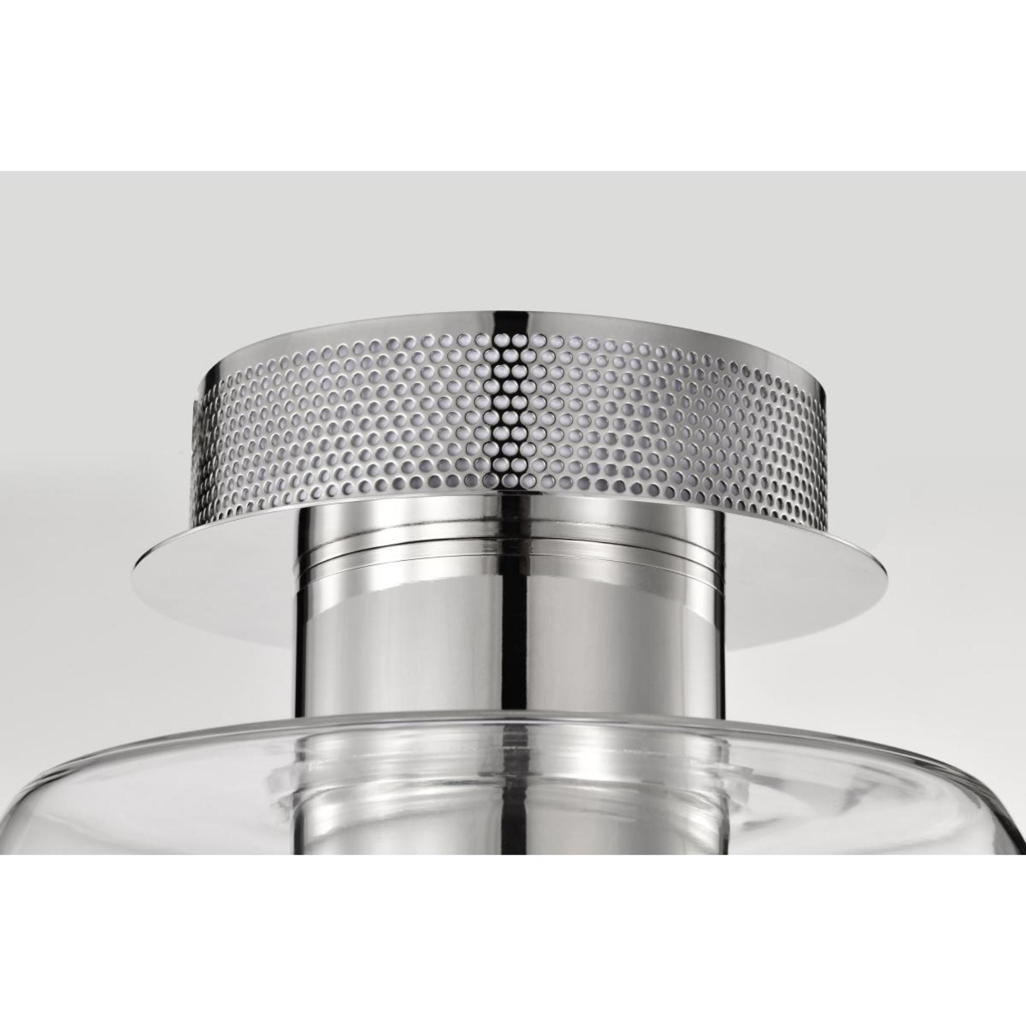 Edmond 14" LED Semi-flush Mount, Polished Nickel Finish