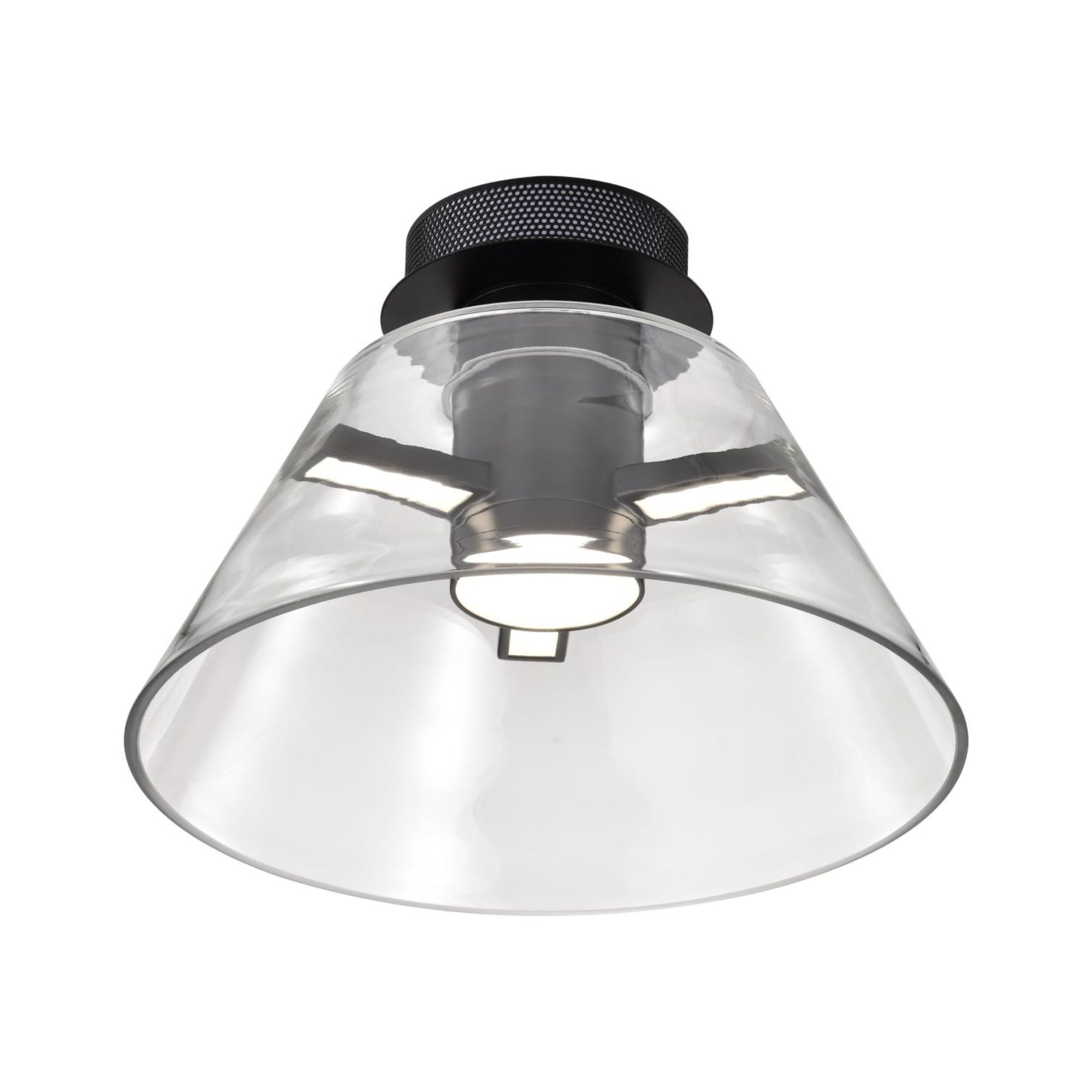 Edmond 14" LED Semi-flush Mount, Matte Black Finish
