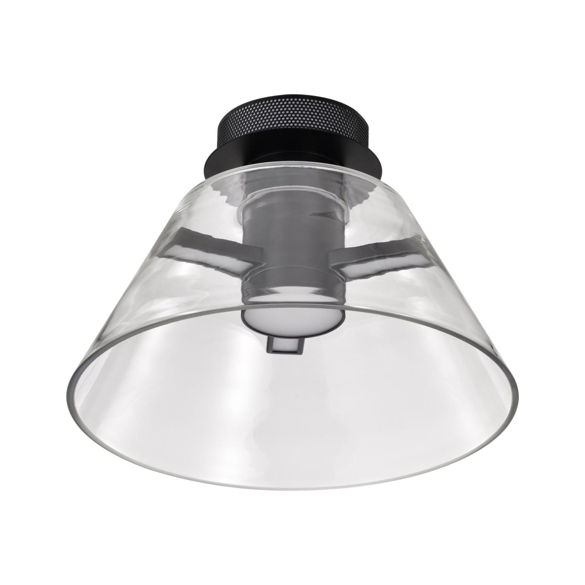 Edmond 14" LED Semi-flush Mount, Matte Black Finish