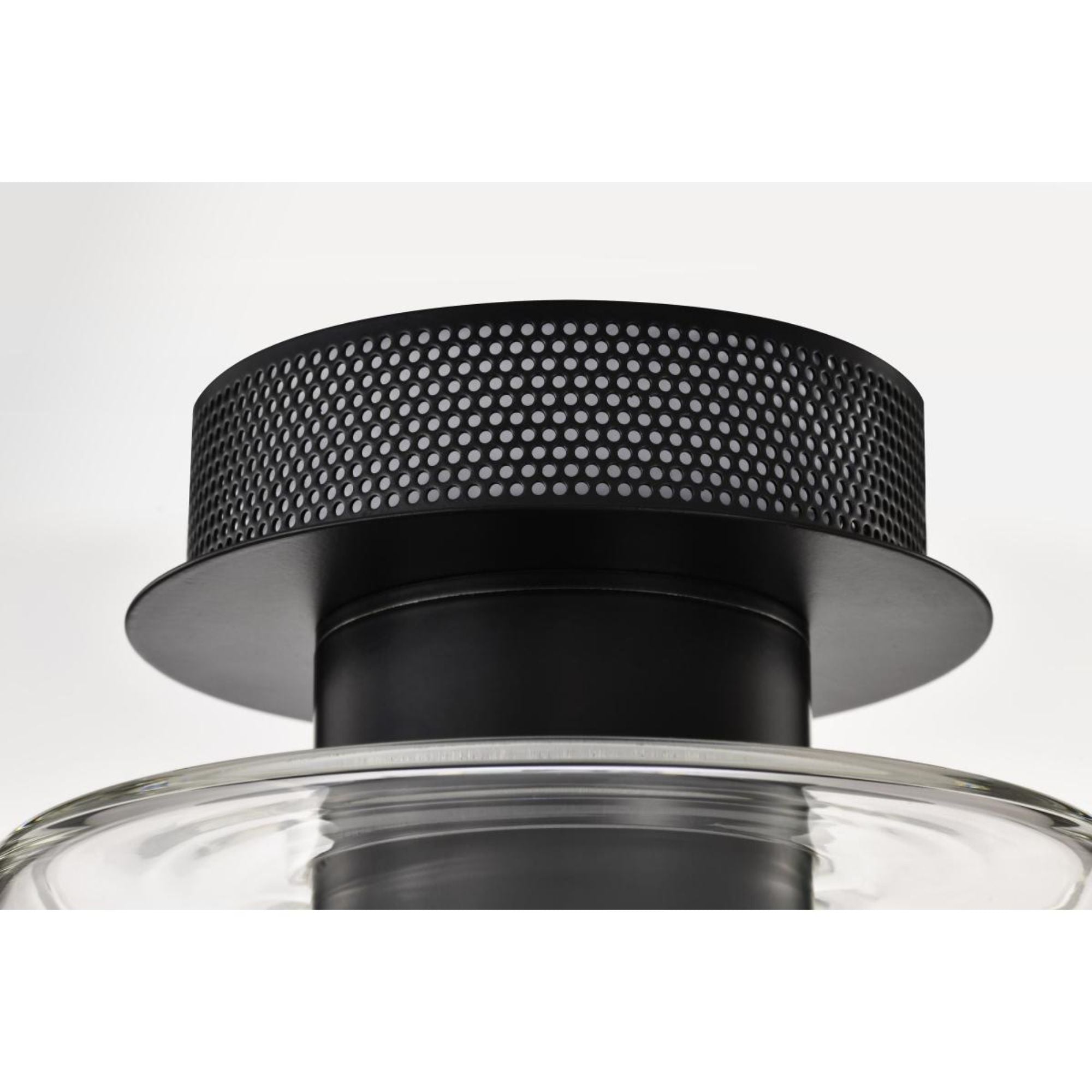 Edmond 14" LED Semi-flush Mount, Matte Black Finish