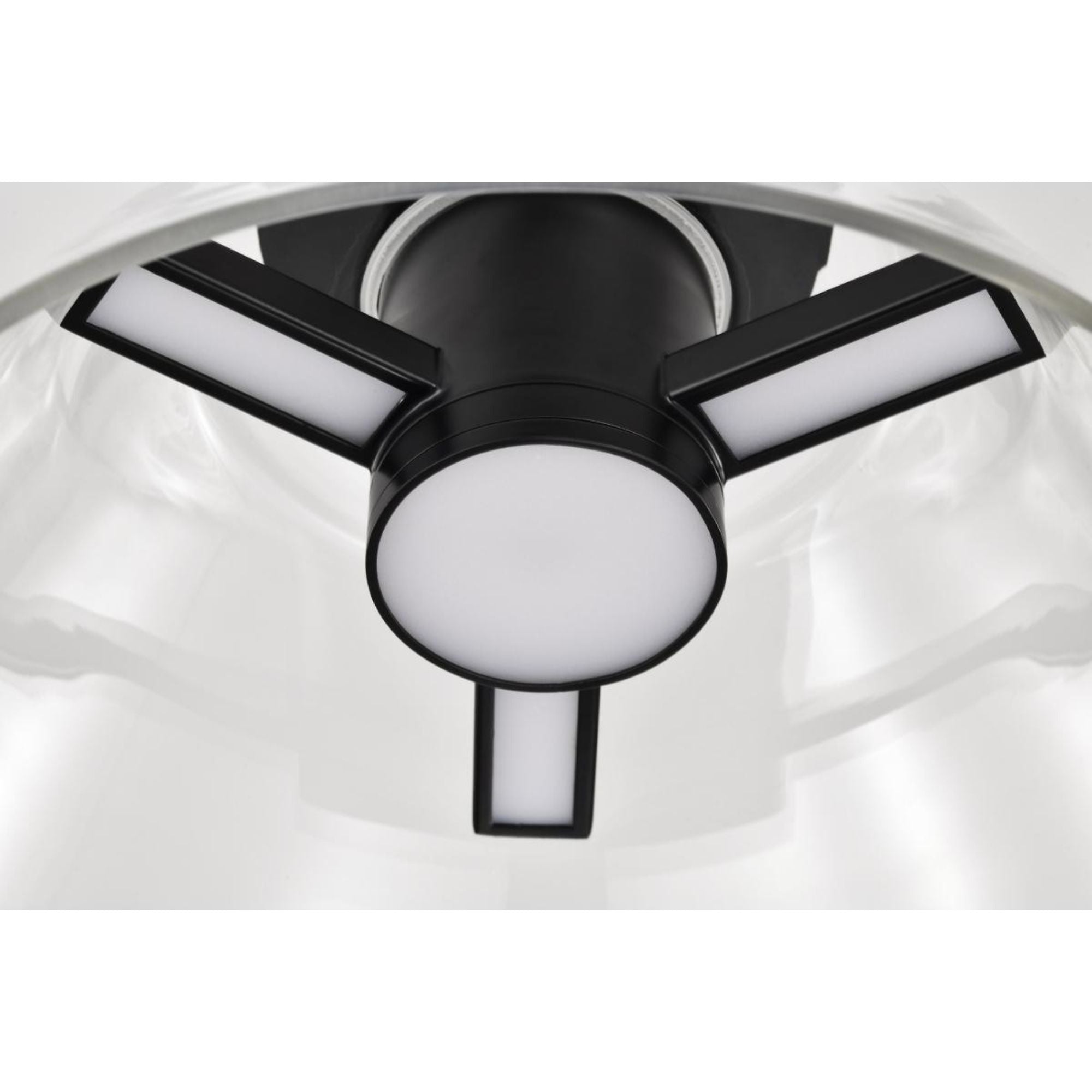 Edmond 14" LED Semi-flush Mount, Matte Black Finish