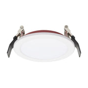 Fire Rated 4" Canless LED Recessed Light, 800 Lm, 5-CCT, Flat Trim, 120-277V - Bees Lighting