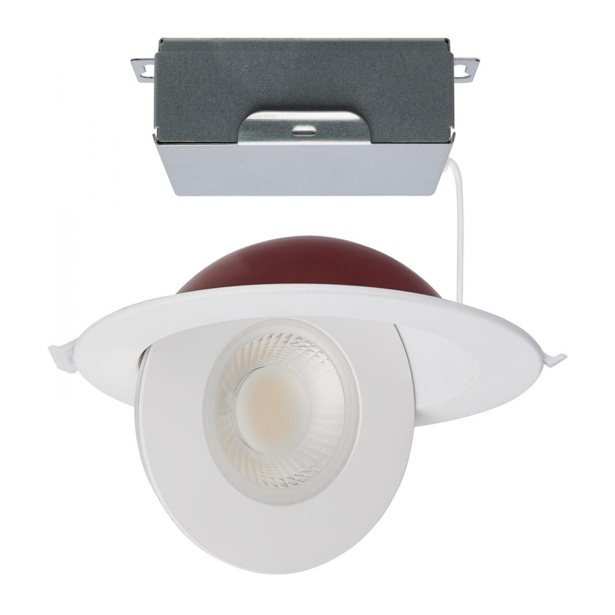 Fire Rated 6" Canless LED Recessed Light, 1280 Lm, 5-CCT, Adjustable Trim