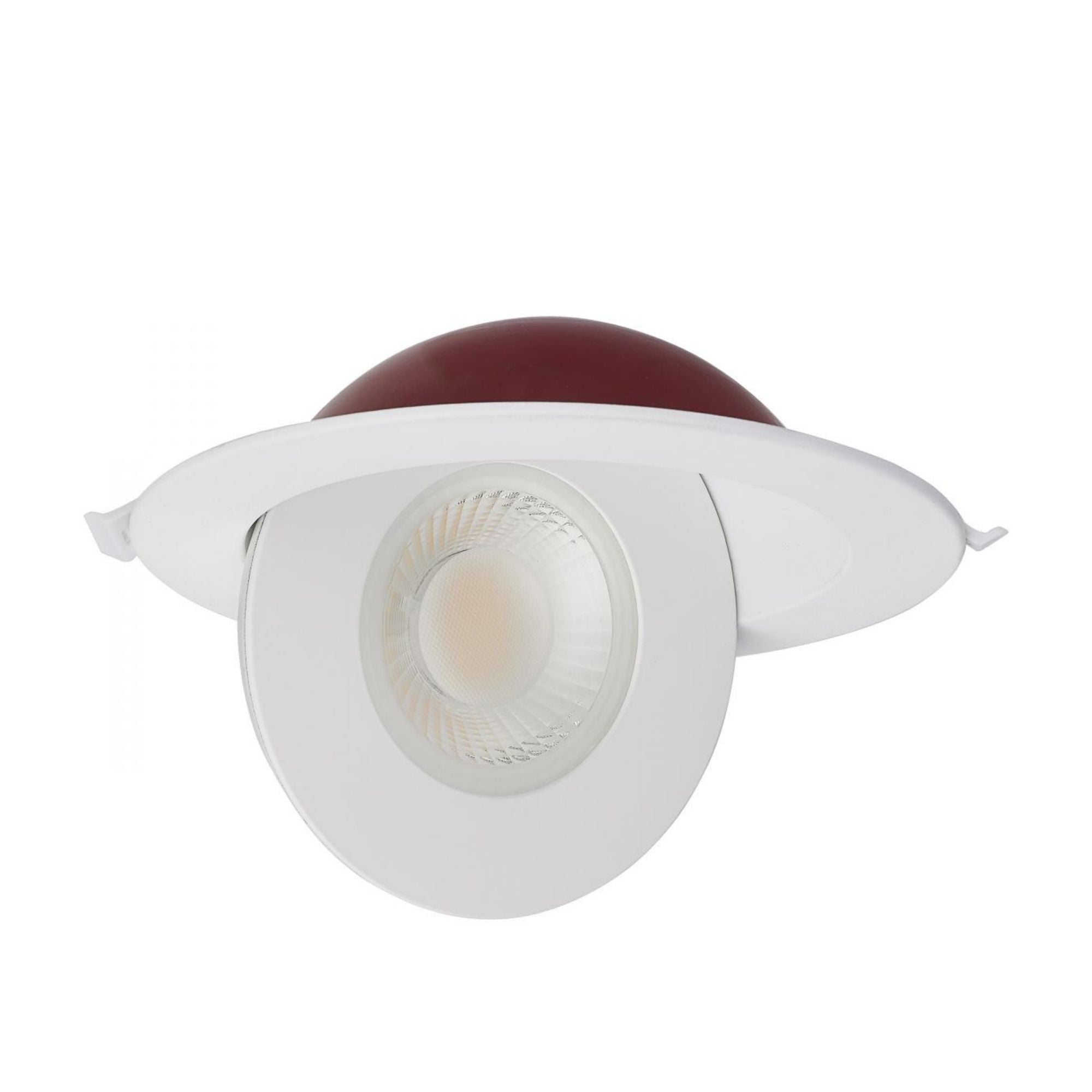 Fire Rated 6" Canless LED Recessed Light, 1280 Lm, 5-CCT, Adjustable Trim