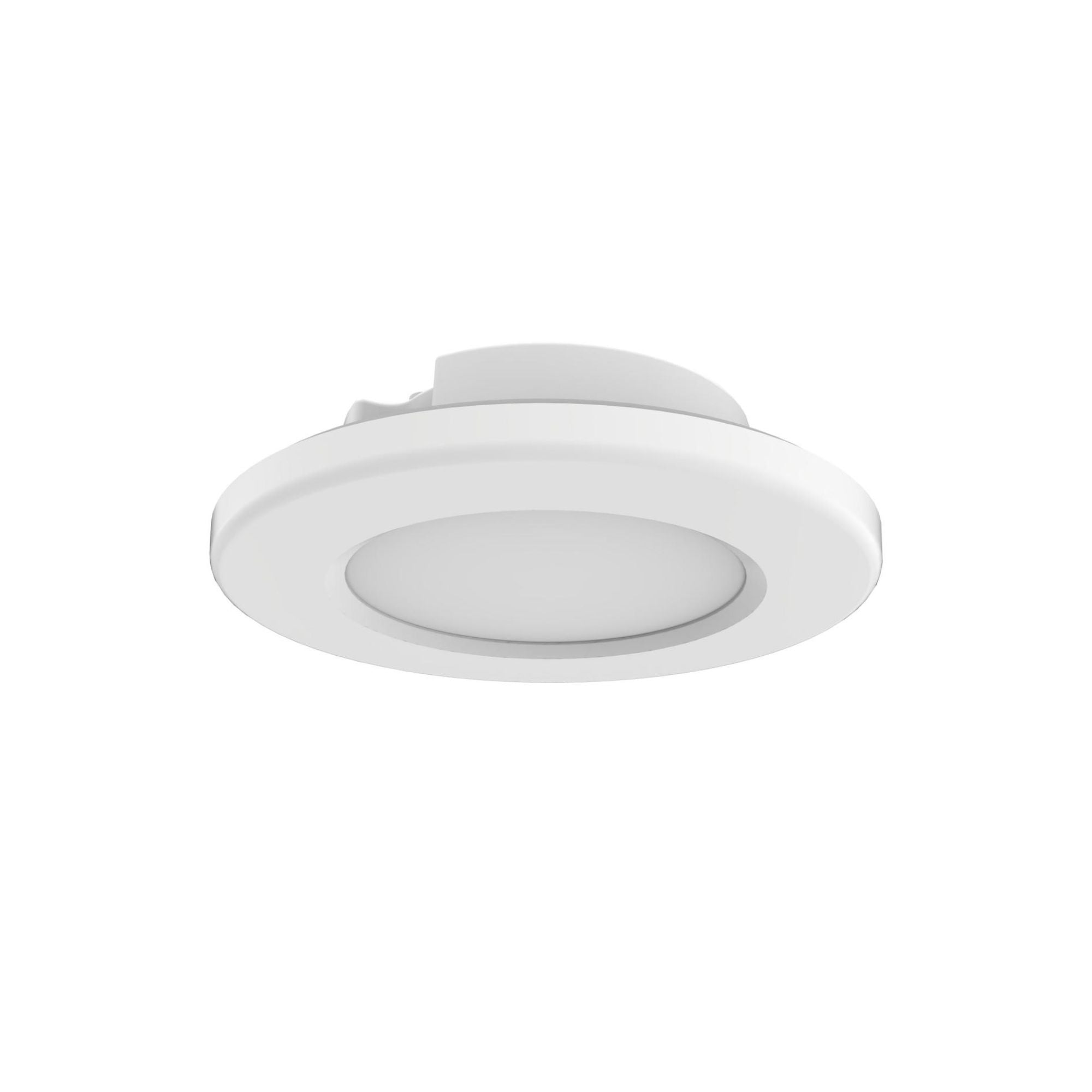 4" LED Disk|Surface Mount Light, 3CCT, White Finish