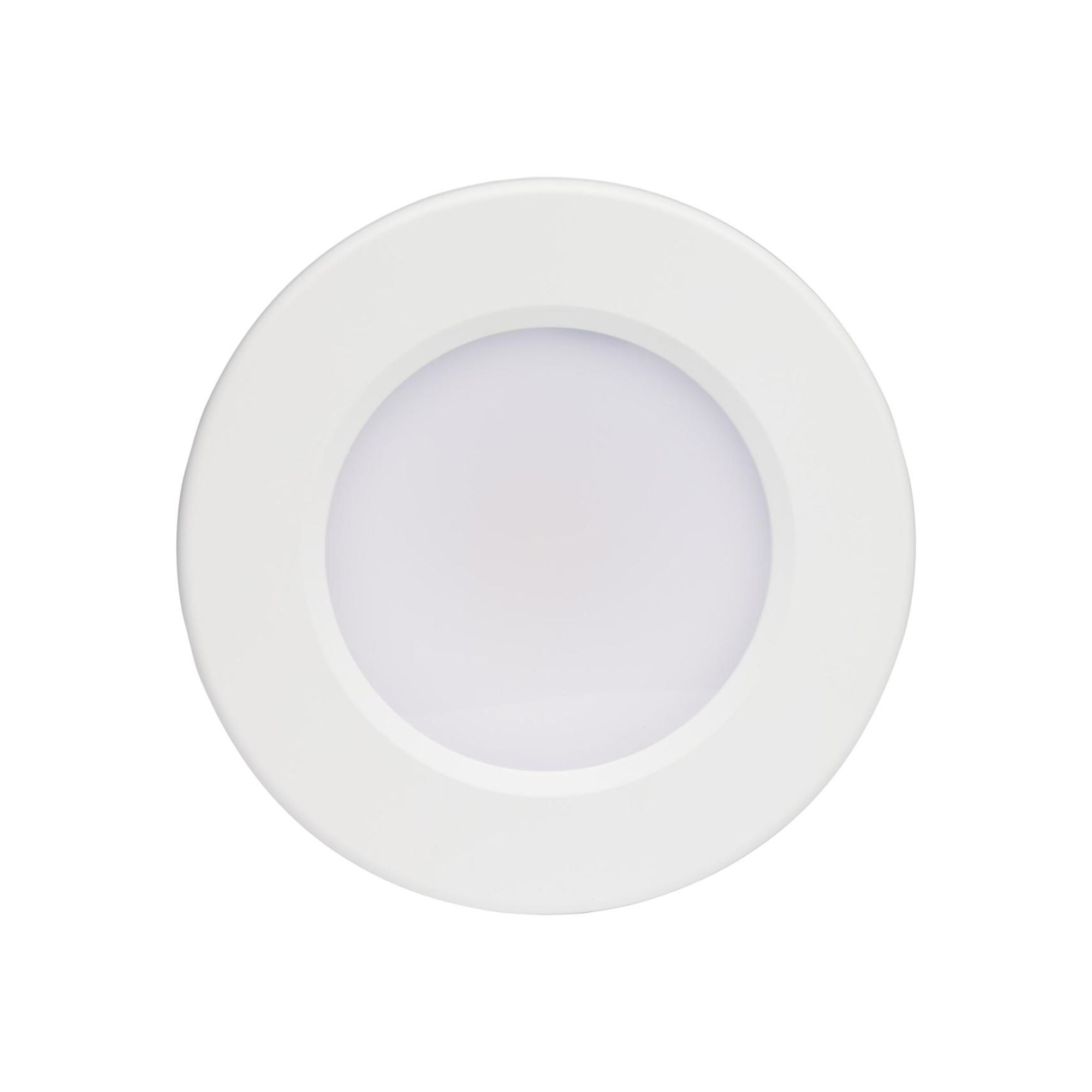 4" LED Disk|Surface Mount Light, 3CCT, White Finish