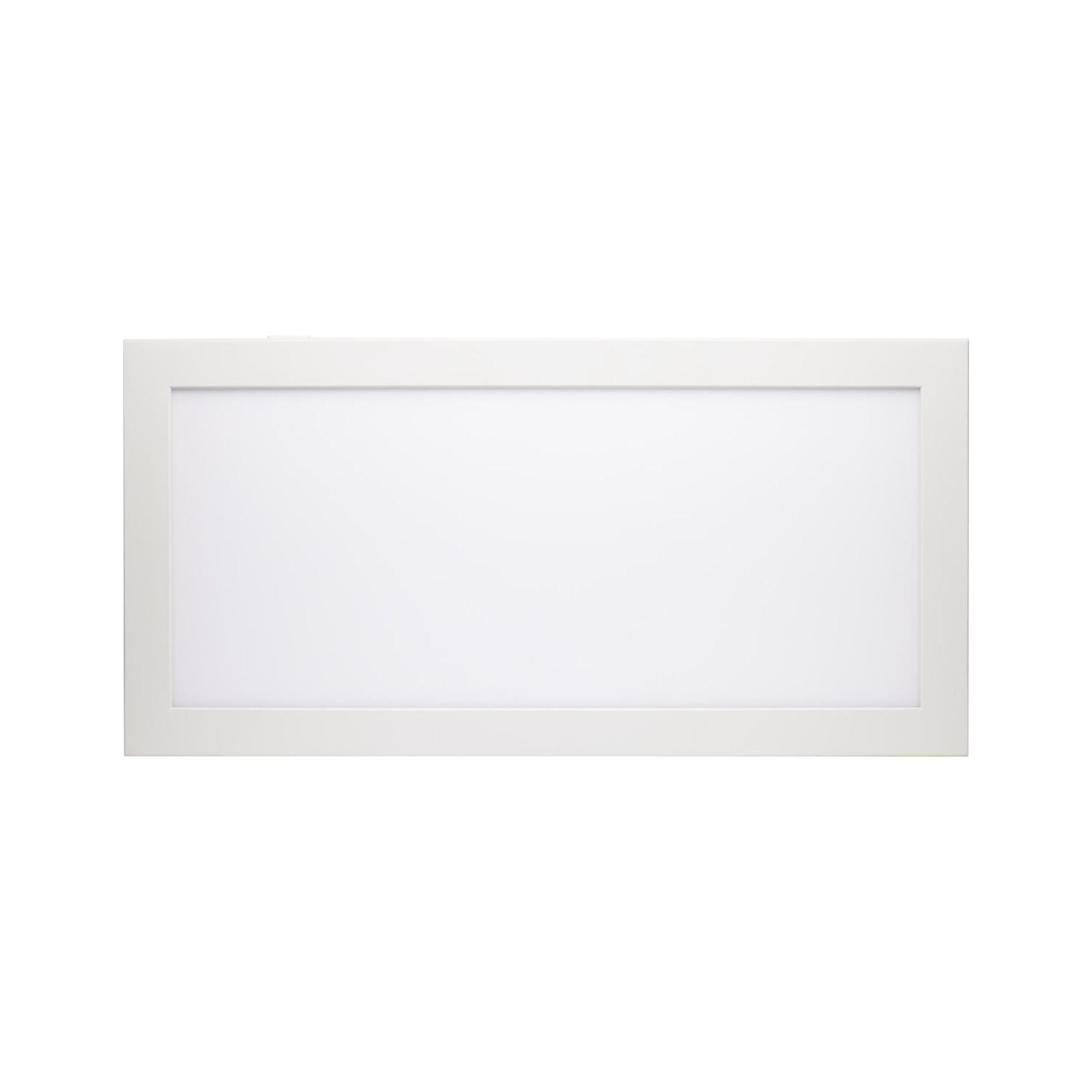 1x2 LED Flush Mount Flat Panel, 24W, 1900lm, 27K/30K/35K/40K/50K, 120-277V, White