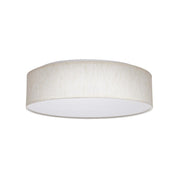 15 in. Fabric Drum Selectable CCT LED Flush Mount Ceiling Light, Acrylic Diffuser