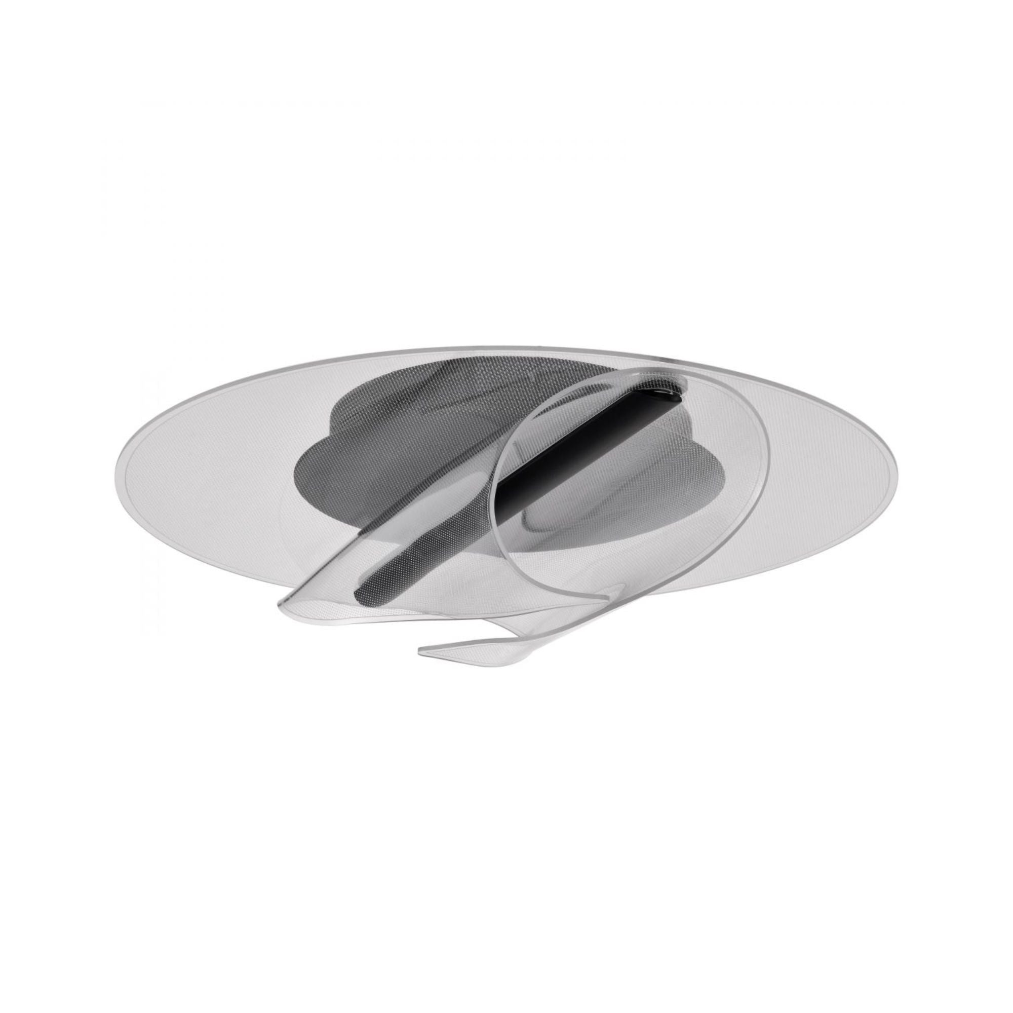 Geneva 18" LED Flush Mount, Matte Black Finish