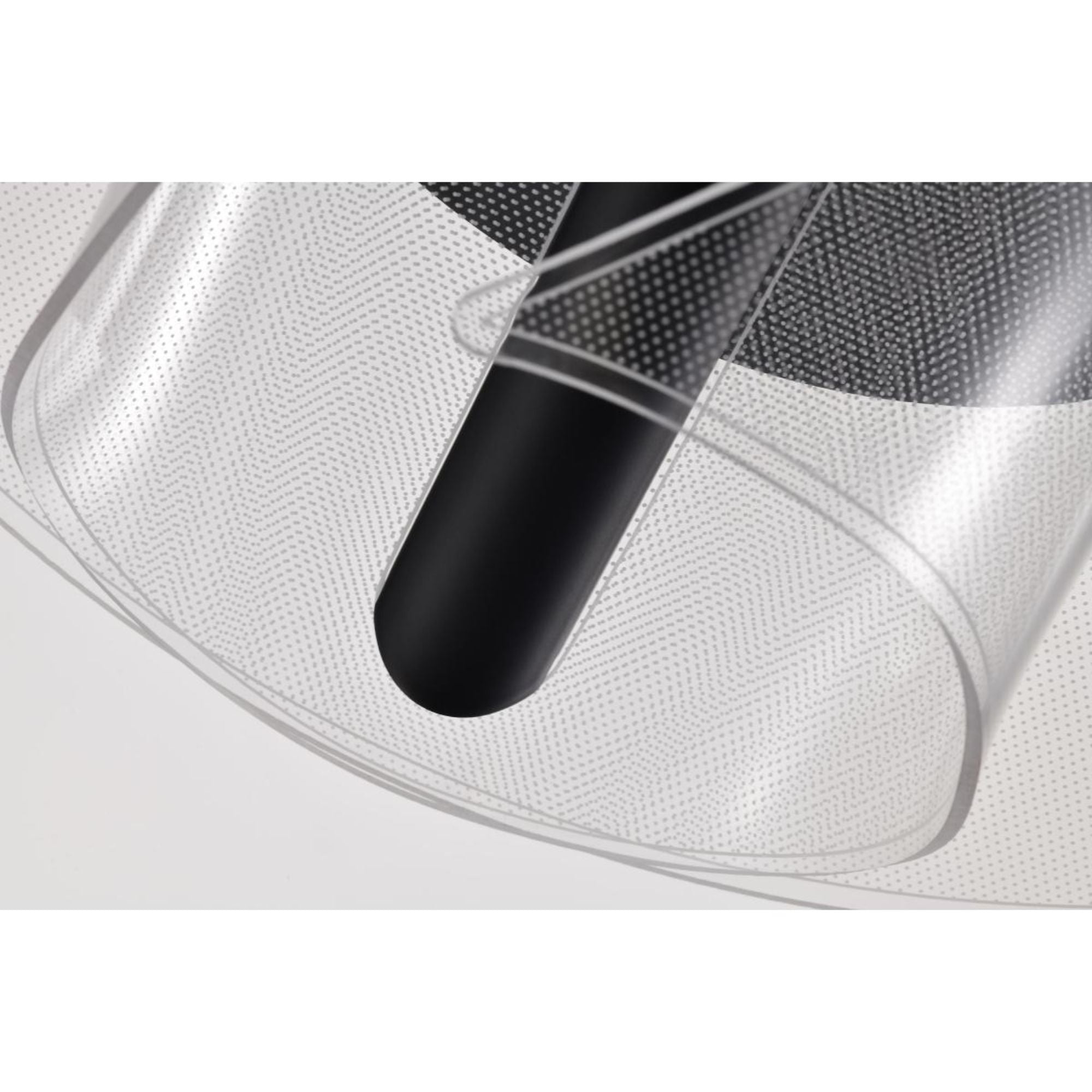Geneva 18" LED Flush Mount, Matte Black Finish